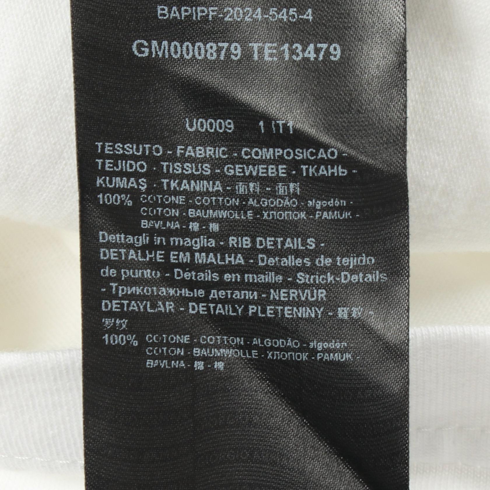 ジョルジオアルマーニ KITHフロッキーロゴ コットン半袖Tシャツ