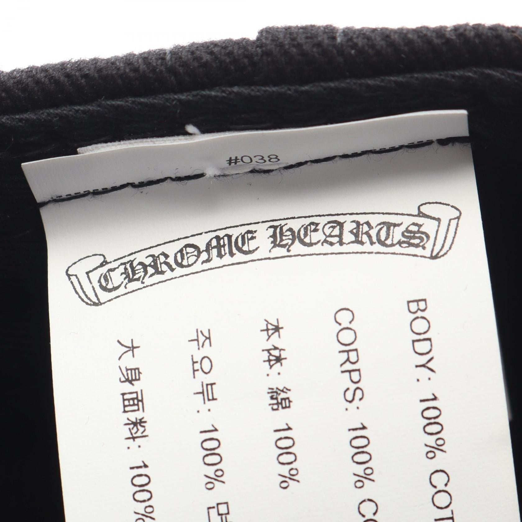 クロムハーツ スクロールラベル コットンキャップ