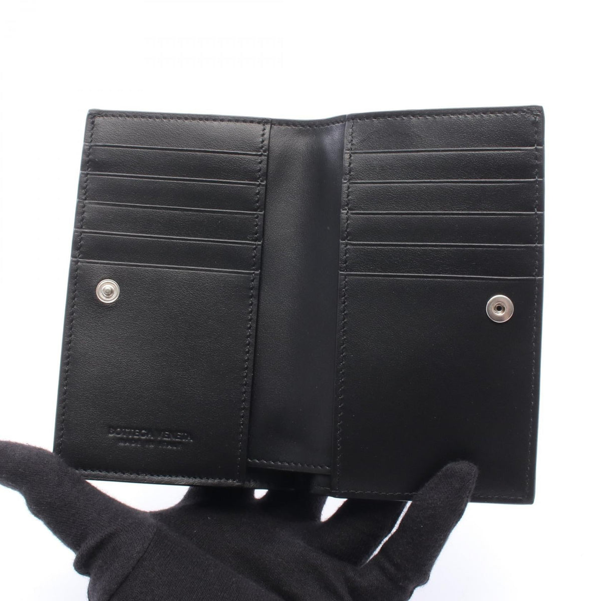 ボッテガヴェネタ イントレチャート レザー二つ折り財布