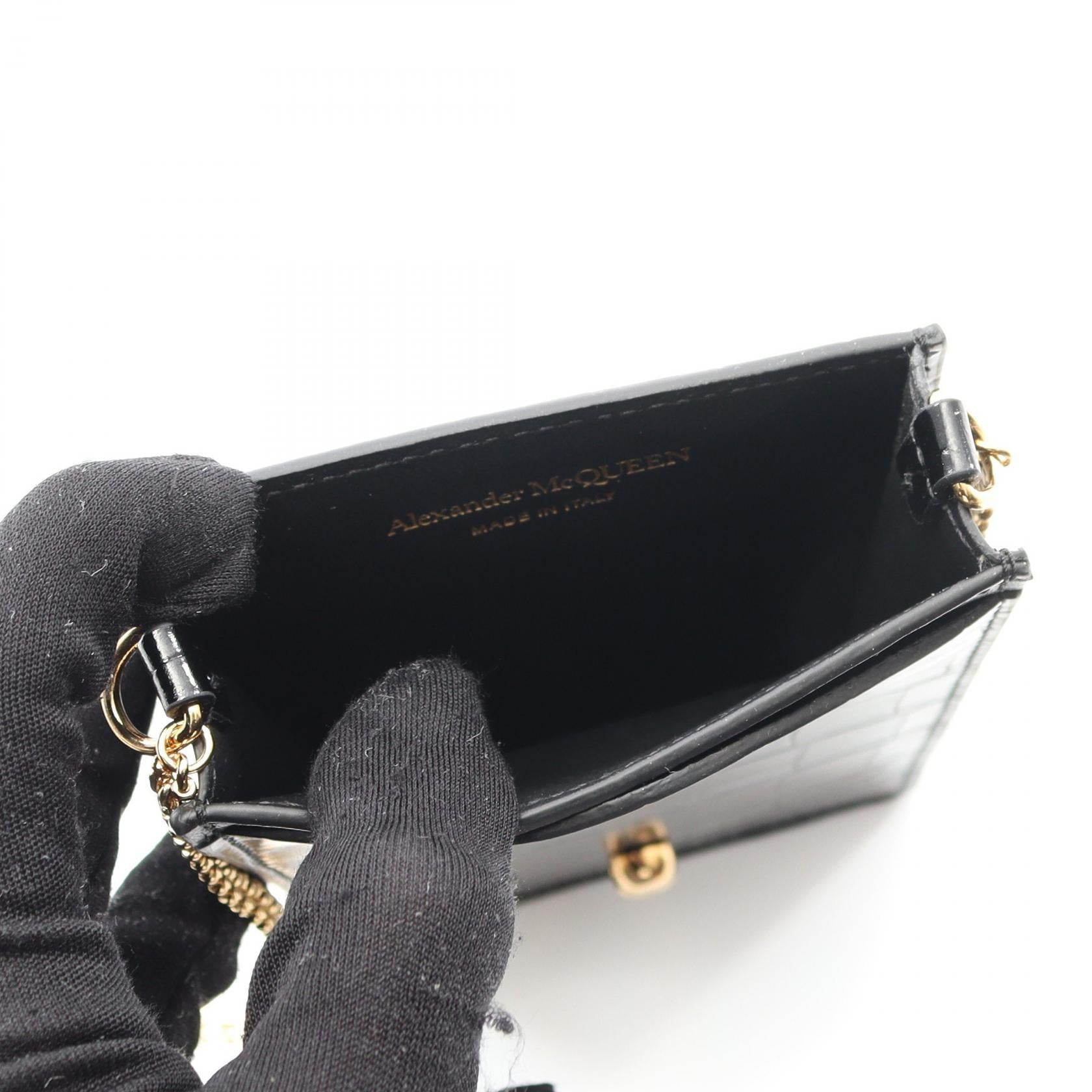 アレキサンダーマックイーン スカル レザーショルダーバッグ