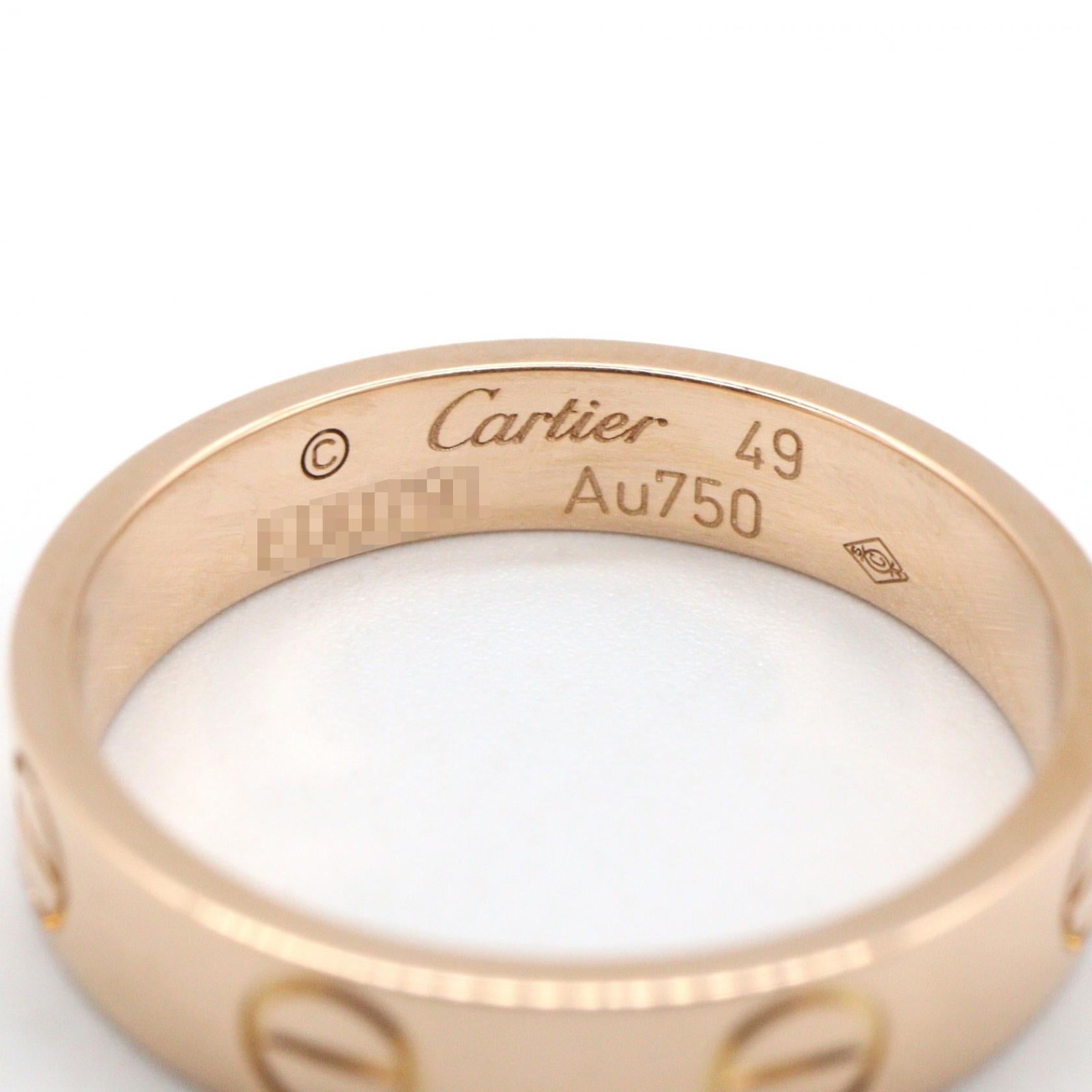 カルティエ ミニラブ Au750 リング 49号