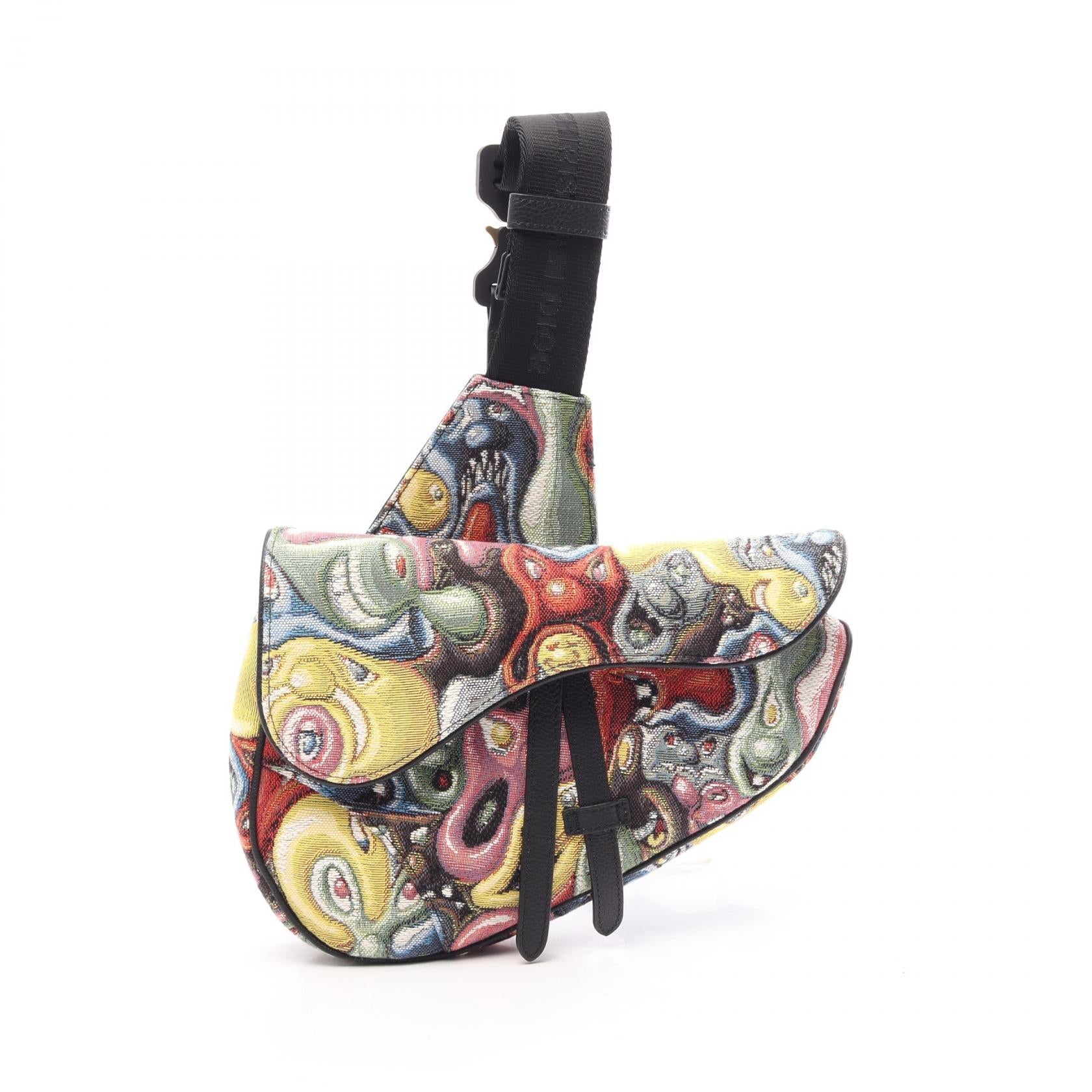 ディオール DIOL × KENNY SCHARF サドル 2wayウエストバッグ