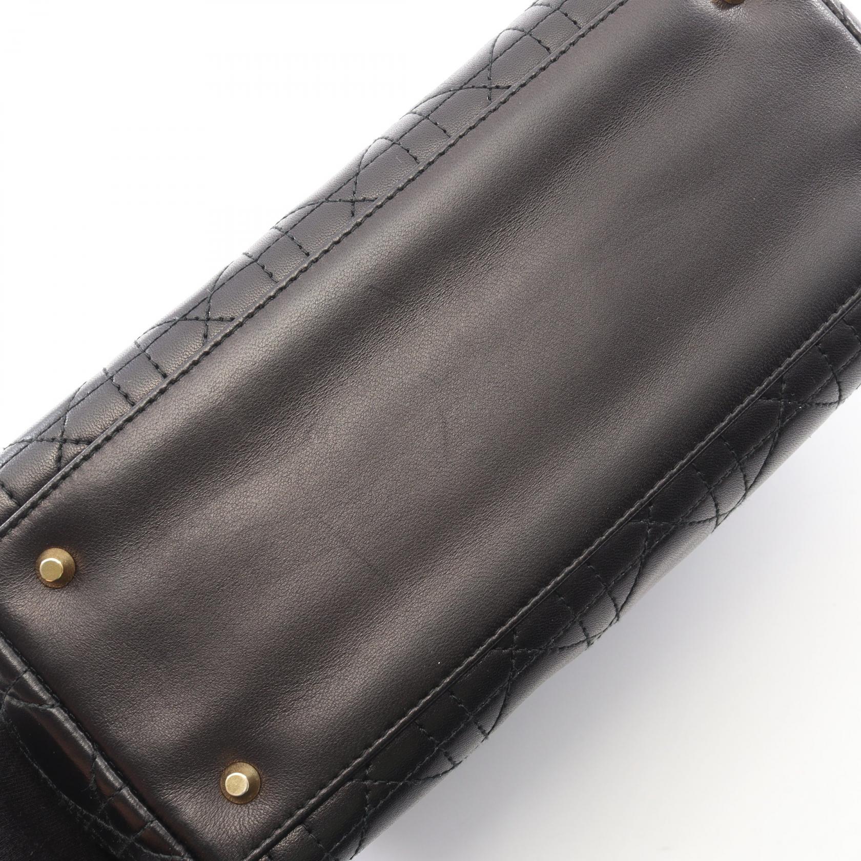 ディオール LADY DIOR レザー2wayハンドバッグ