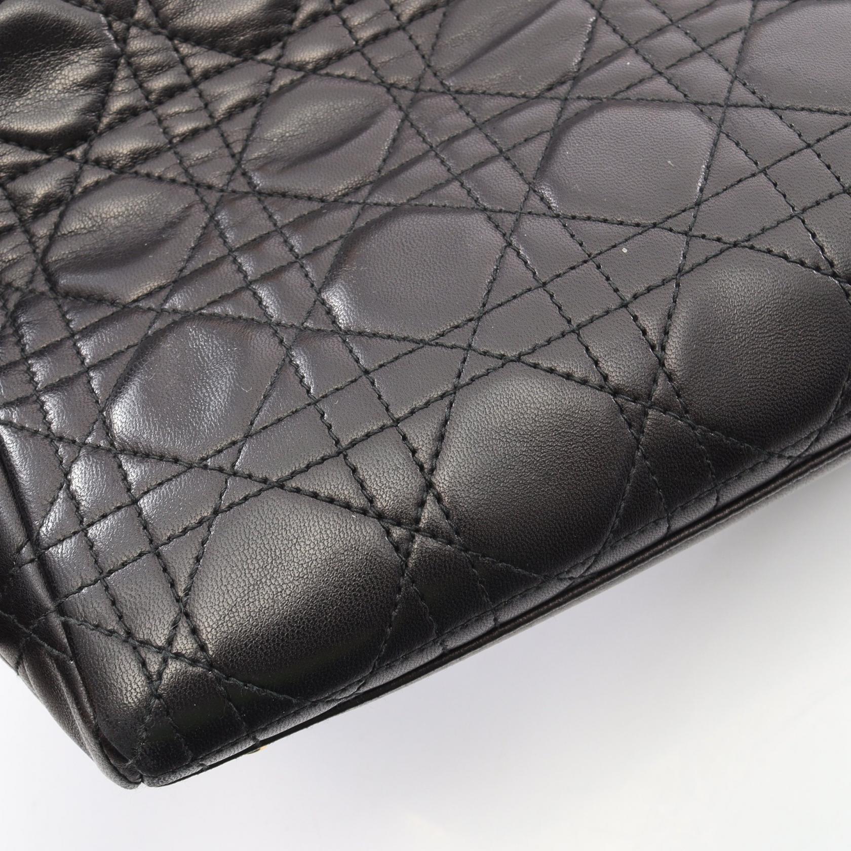 ディオール LADY DIOR レザー2wayハンドバッグ