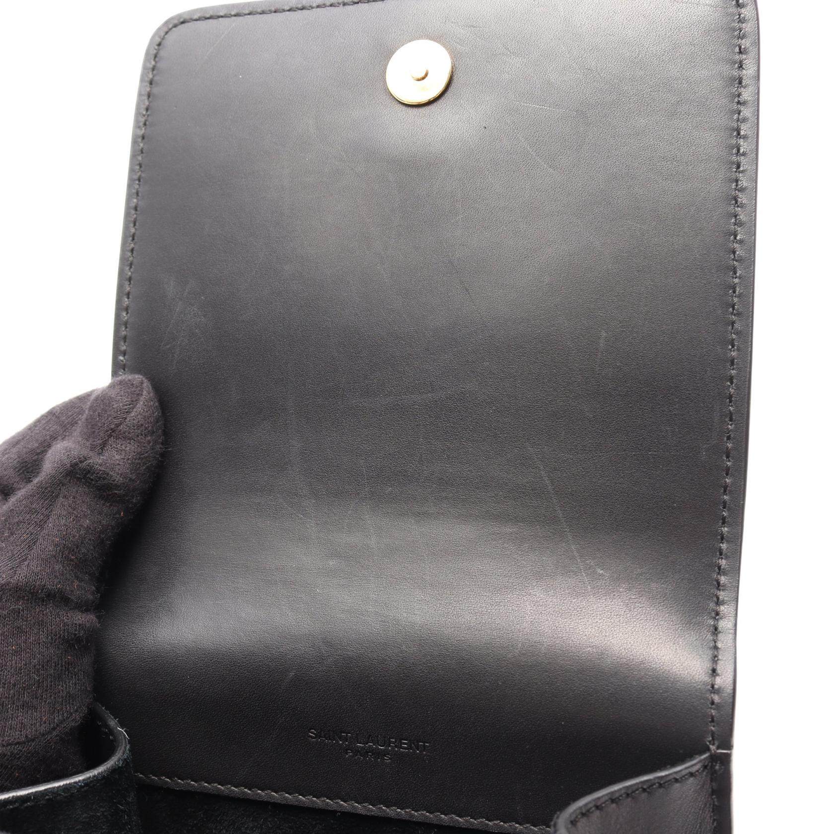 イヴサンローラン KAIA レザーショルダーバッグ