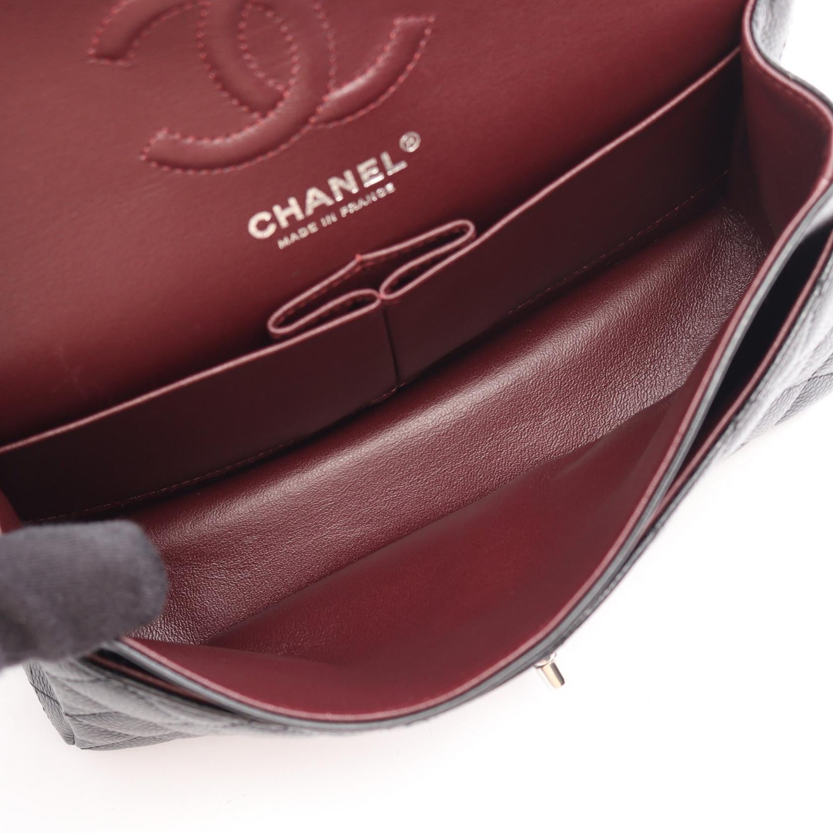シャネル マトラッセ 2.55 キャビアスキン ショルダーバッグ