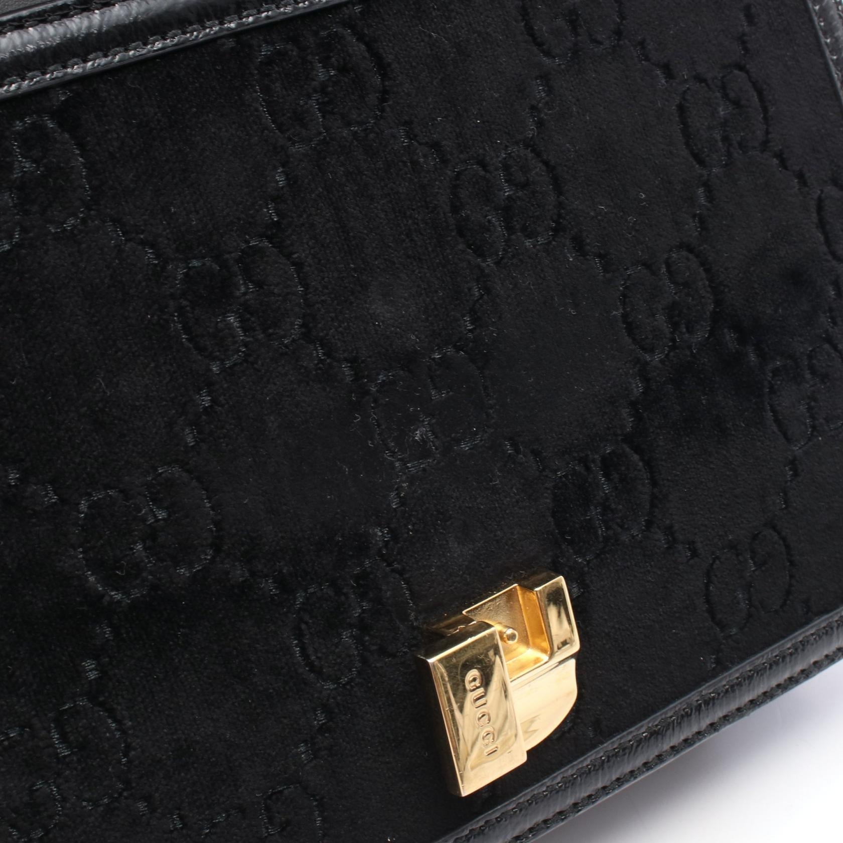 グッチ シルヴィ ファブリック パテントレザー 2wayショルダーバッグ
