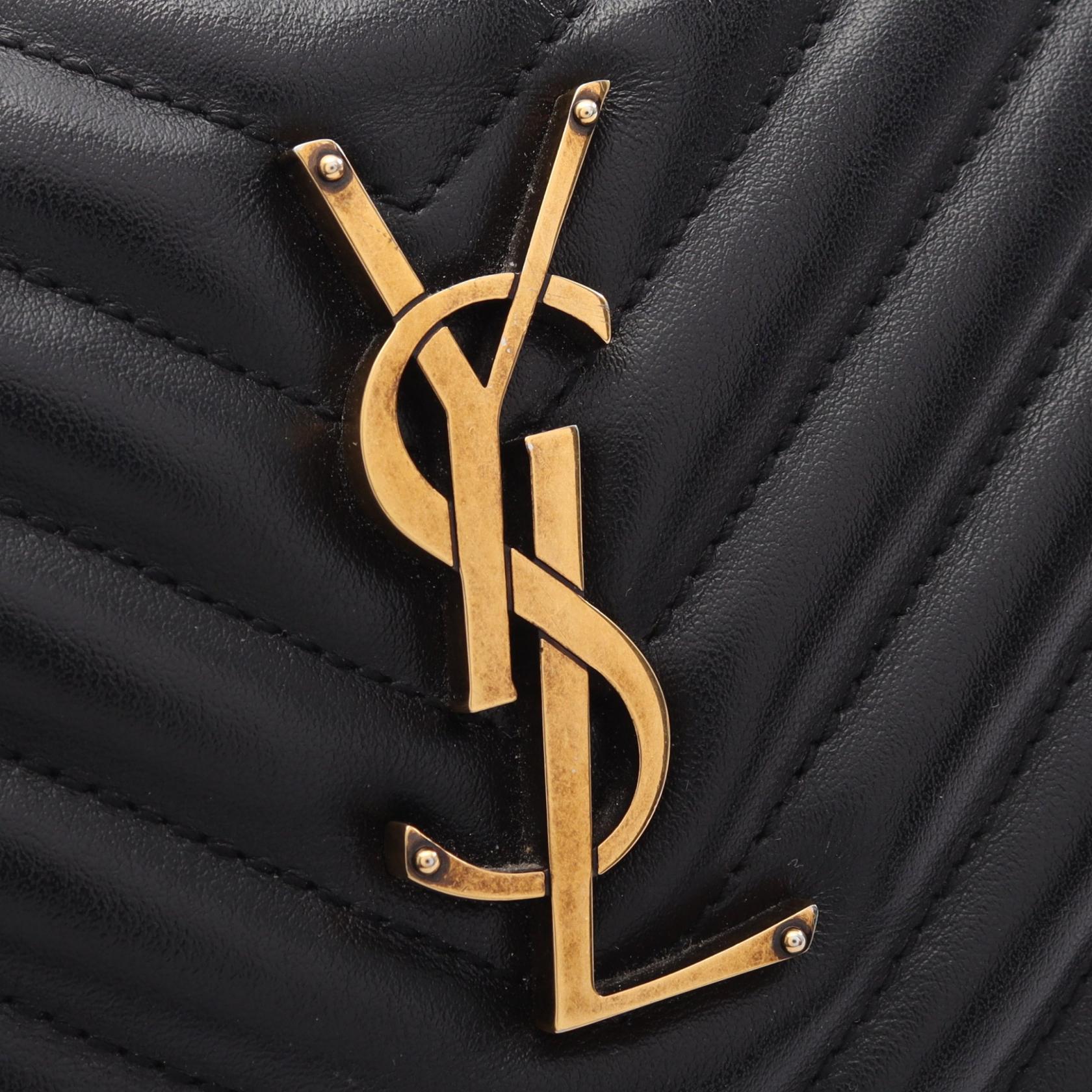 イヴサンローラン LOU モノグラム レザーショルダーバッグ