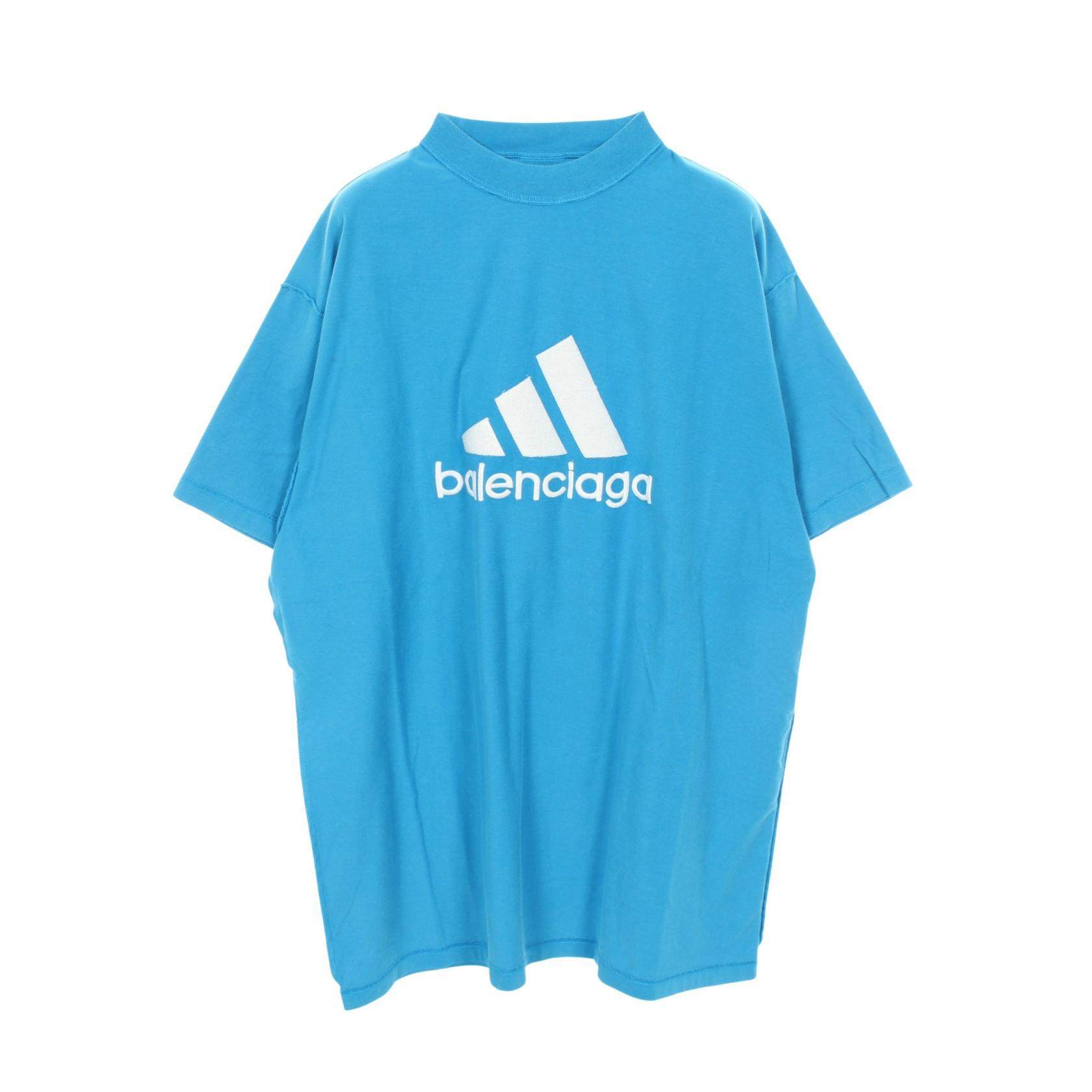 バレンシアガ x adidas コットン半袖Tシャツ