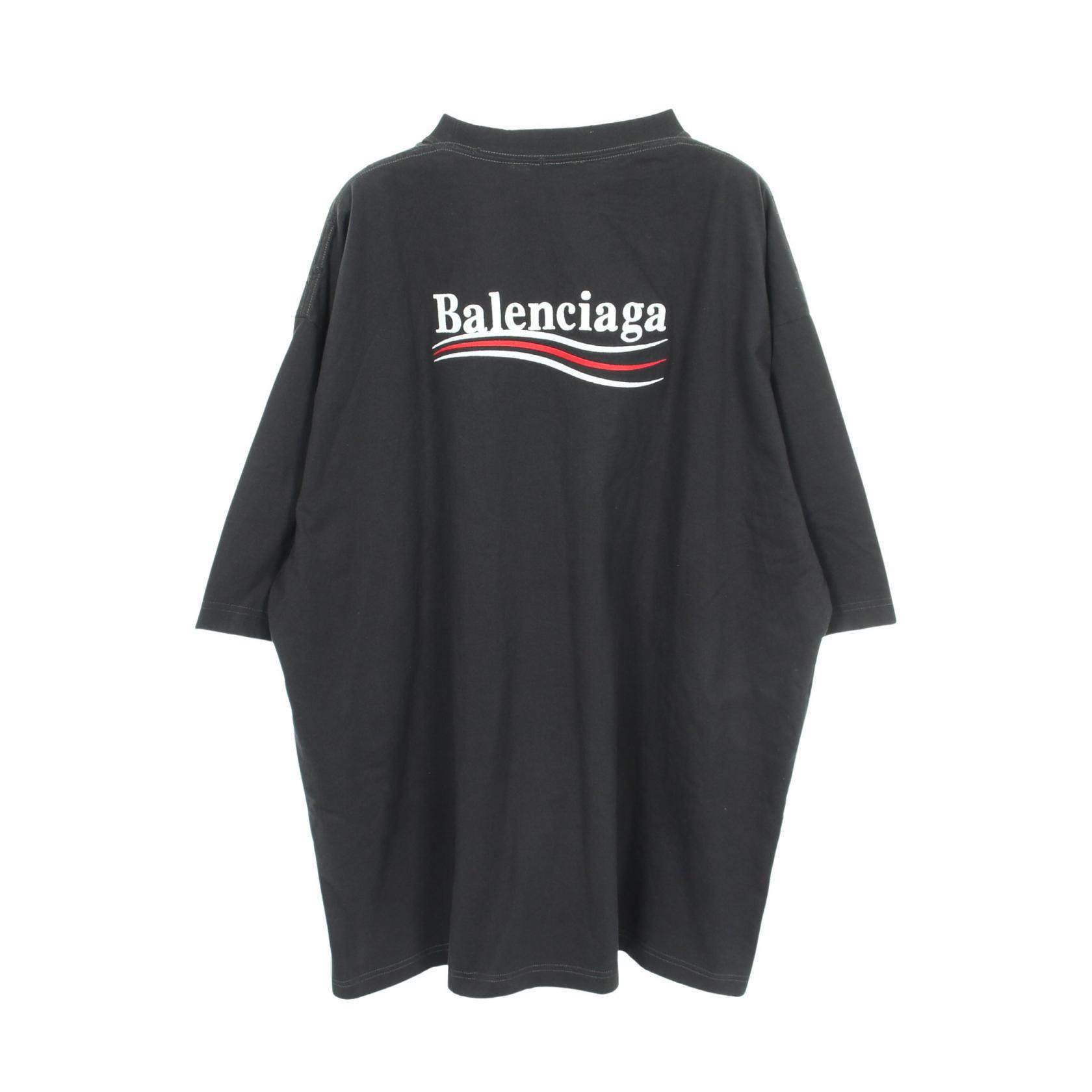 バレンシアガ Political Campaign コットン半袖Tシャツ