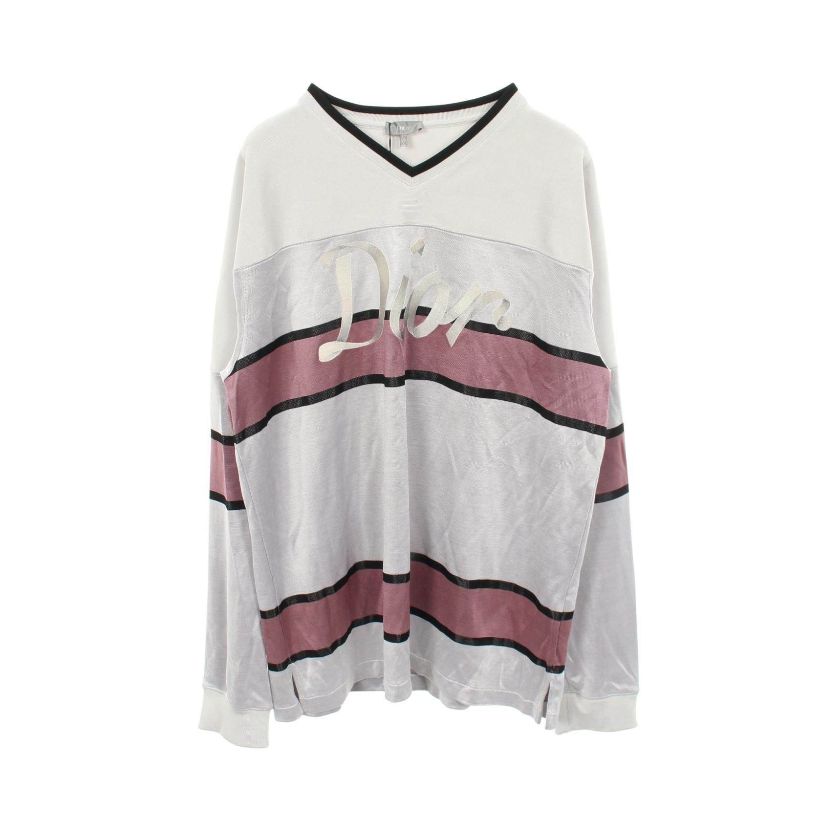 ディオール ロゴエンブロイダリー レーヨン長袖Tシャツ