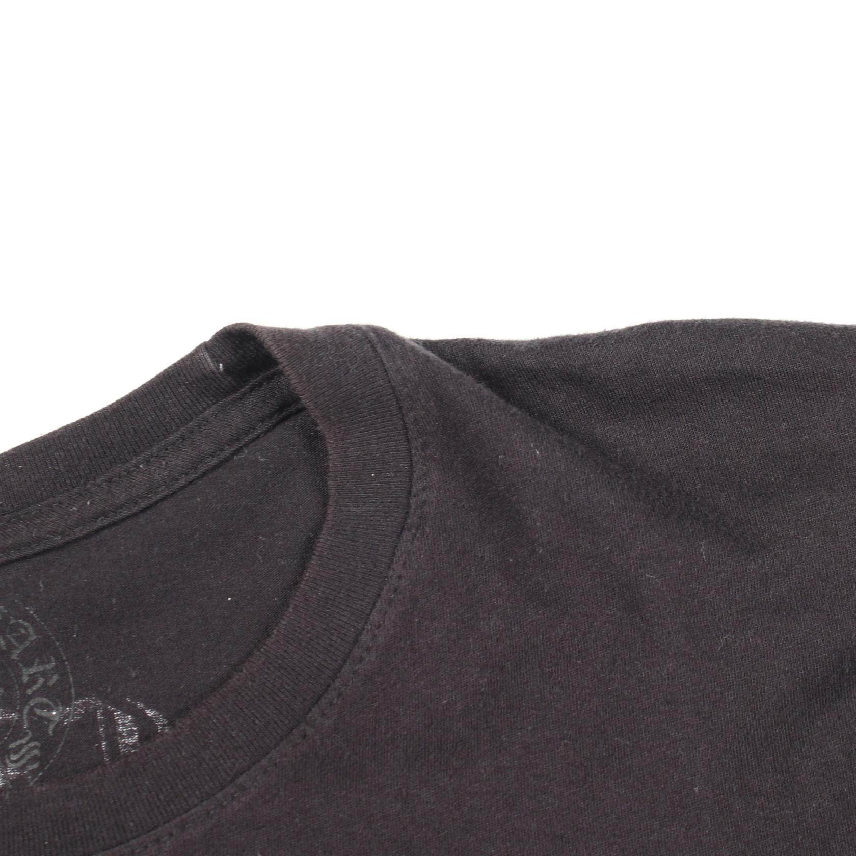 クロムハーツ バーティカルロゴ ポケット コットン長袖Tシャツ