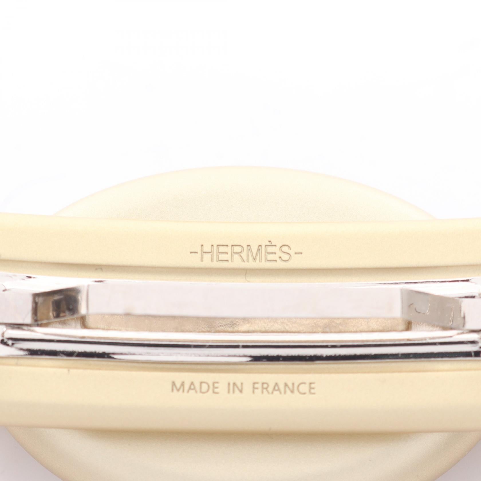 エルメス シェーヌ ダンクル トリマイロン PM ステンレス バレッタ