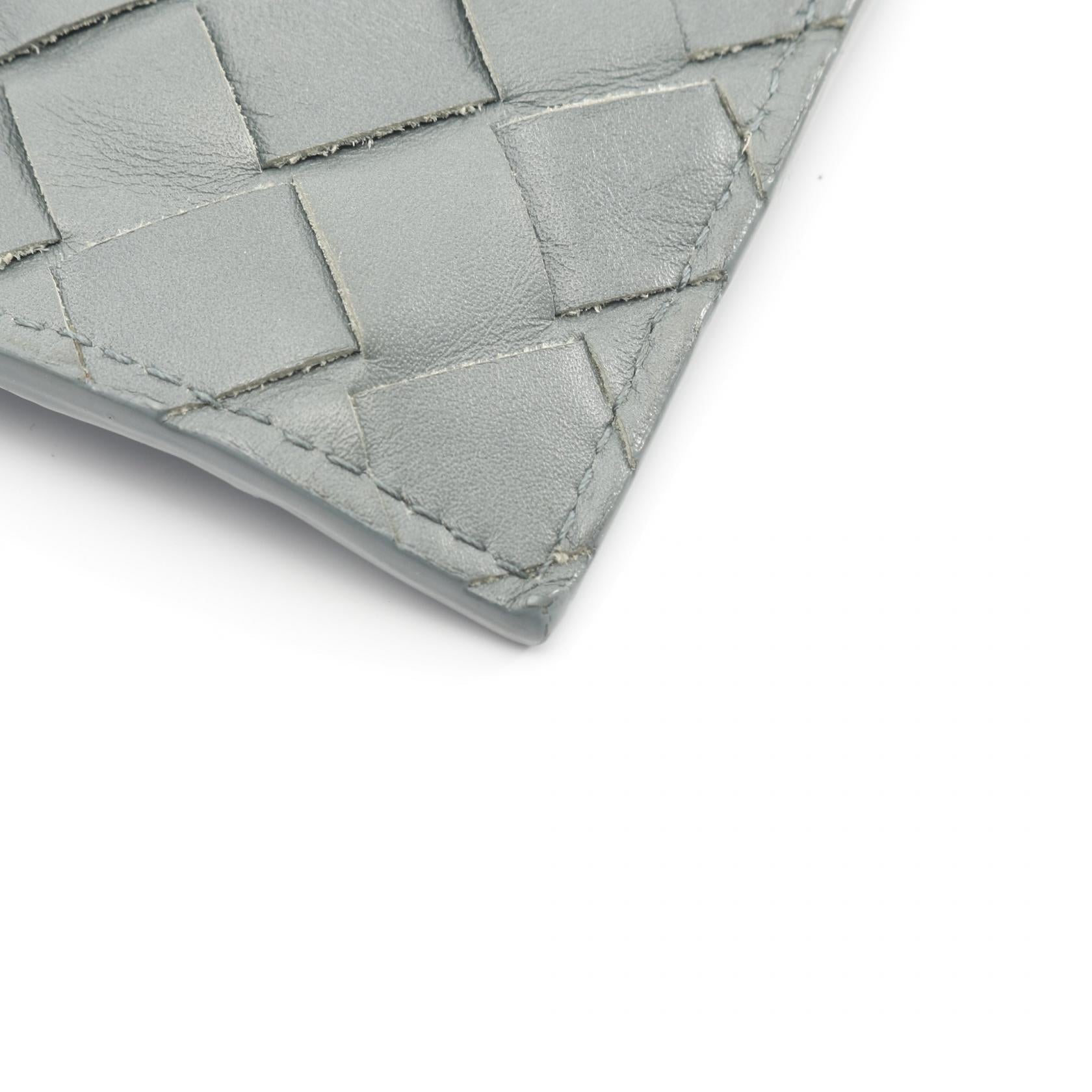 ボッテガ・ヴェネタイントレチャートレザークラッチバッグ