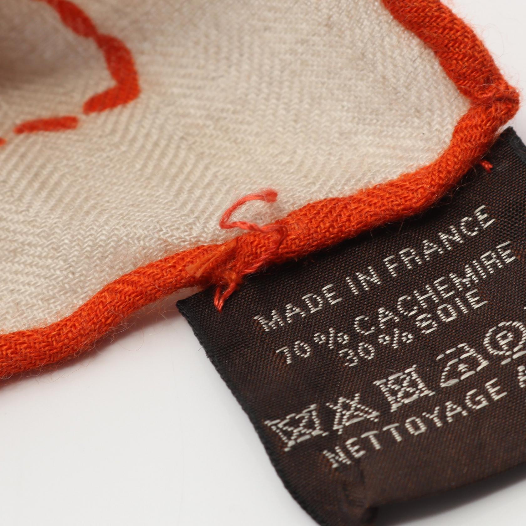 エルメス カレ 140 ピケ セリエ シルク カシミヤ スカーフ