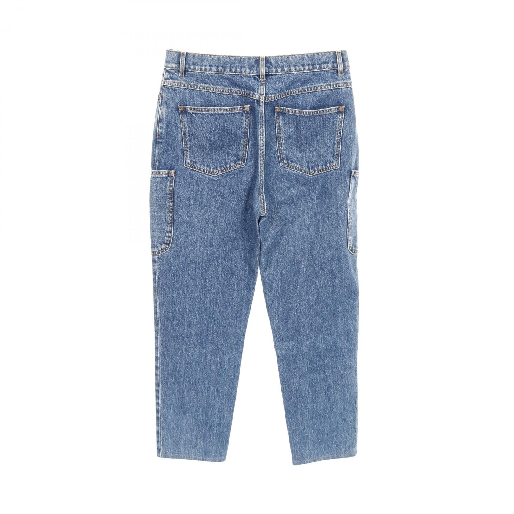 シャネル ココ マーク ボタン コットン デニム パンツ