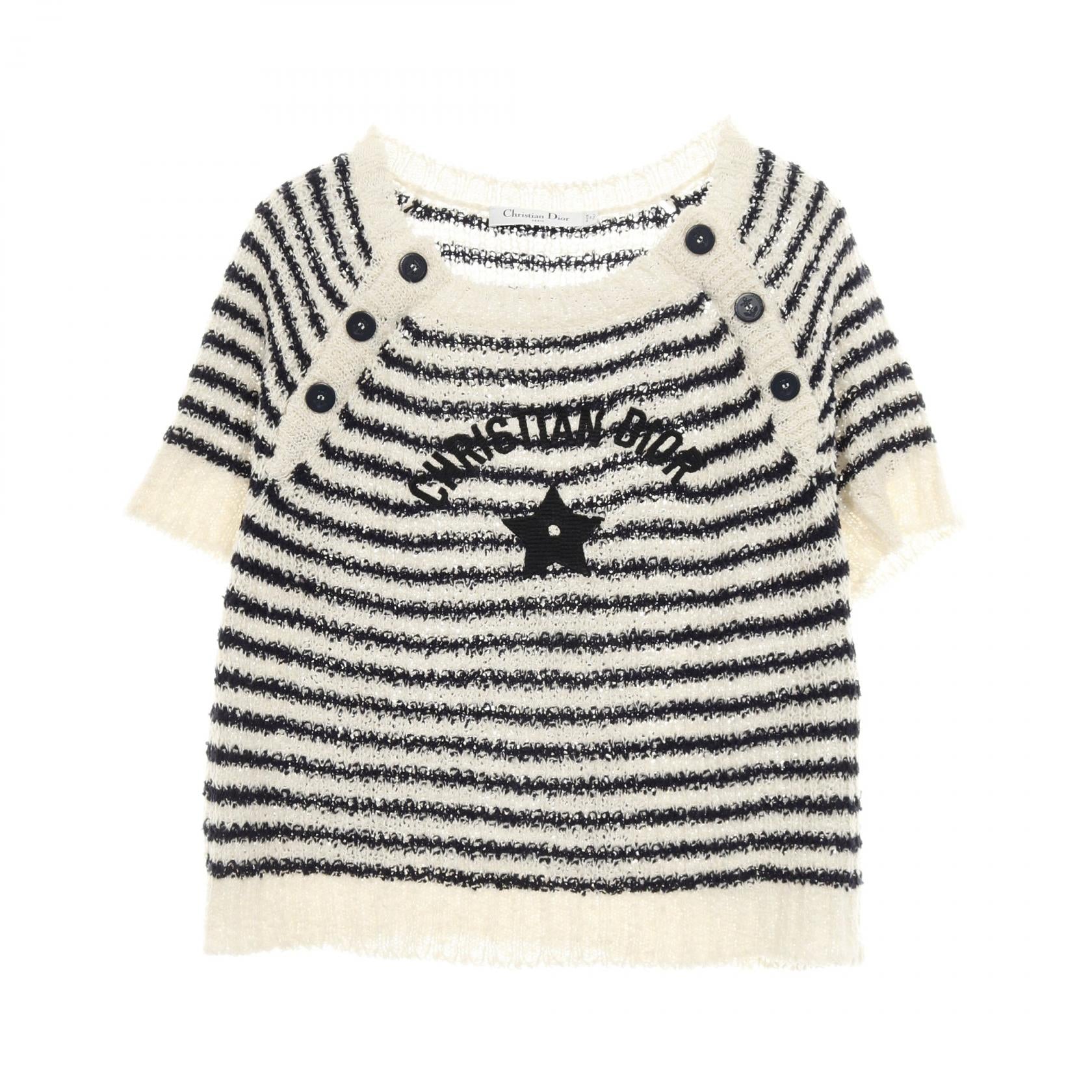 ディオール Dior Mariniere コットンシルクニットトップス