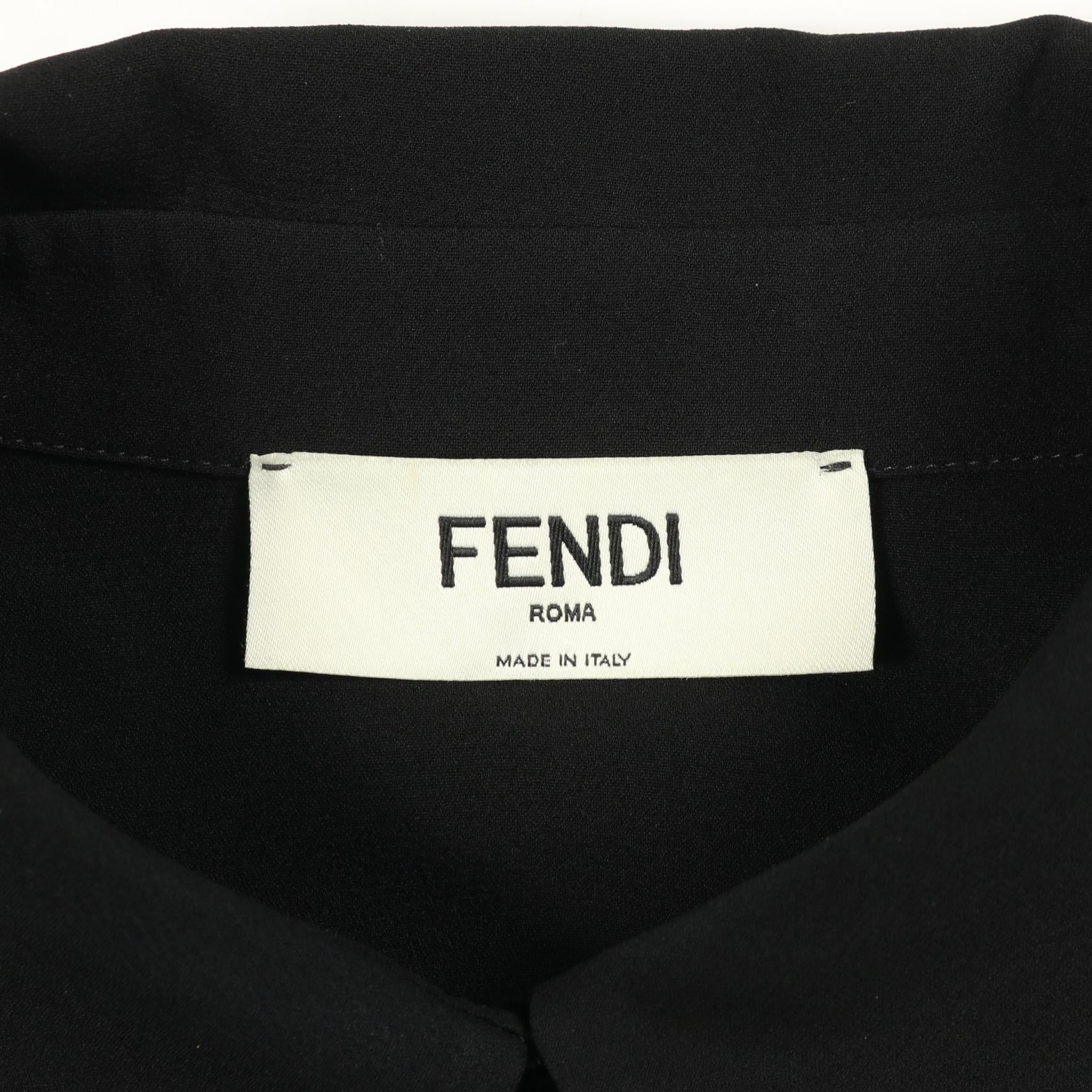 フェンディ シルクポロシャツ