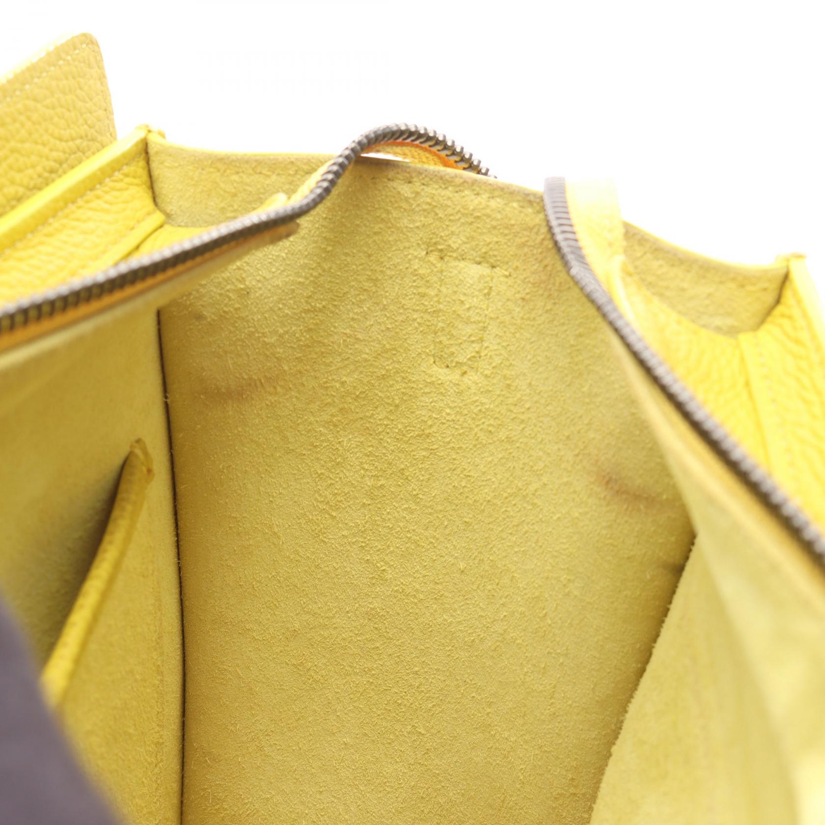 セリーヌ ラゲージ ナノショッパー レザー ハンドバッグ