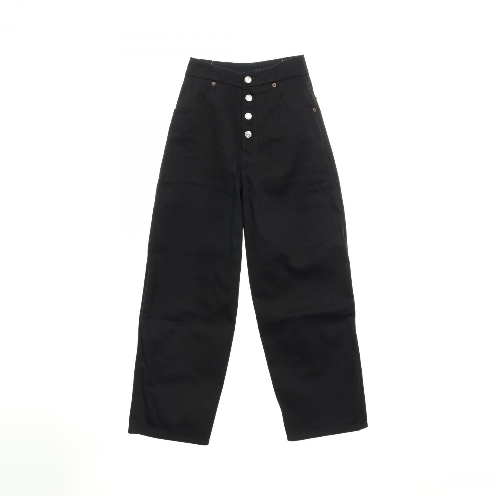 エムエムシックス コットンワイドデニムパンツ