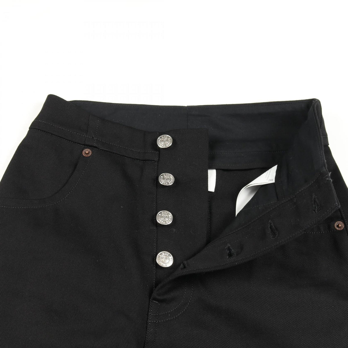 エムエムシックス コットンワイドデニムパンツ