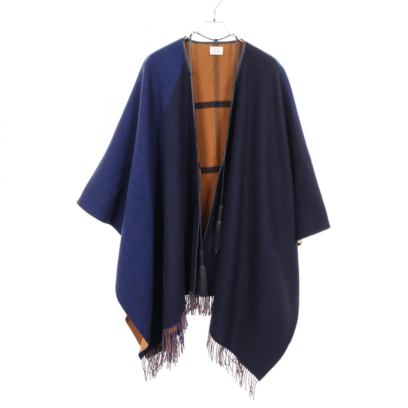 エルメス ウールカシミヤポンチョ