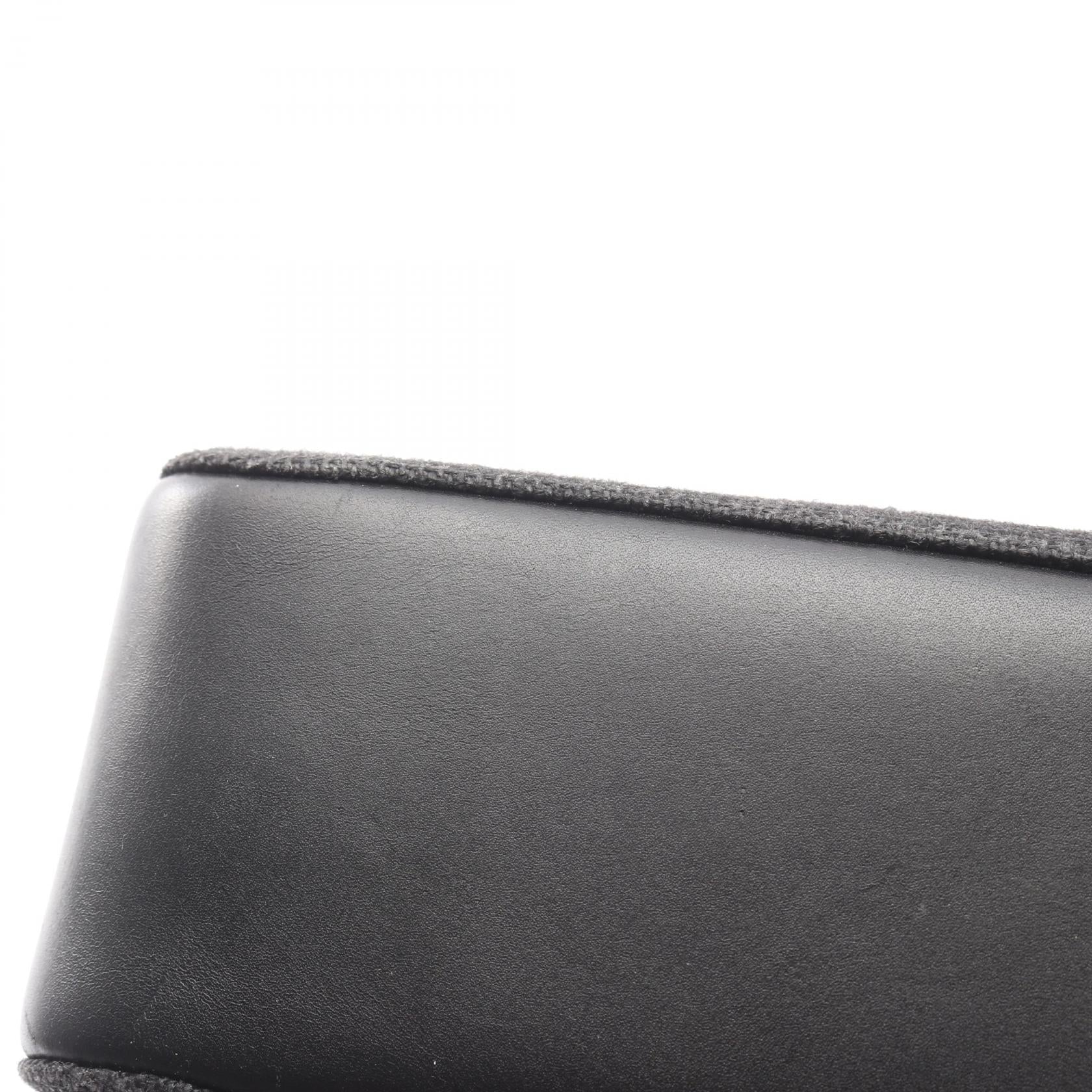 グッチ バンブー キャンバス レザーハンドバッグ