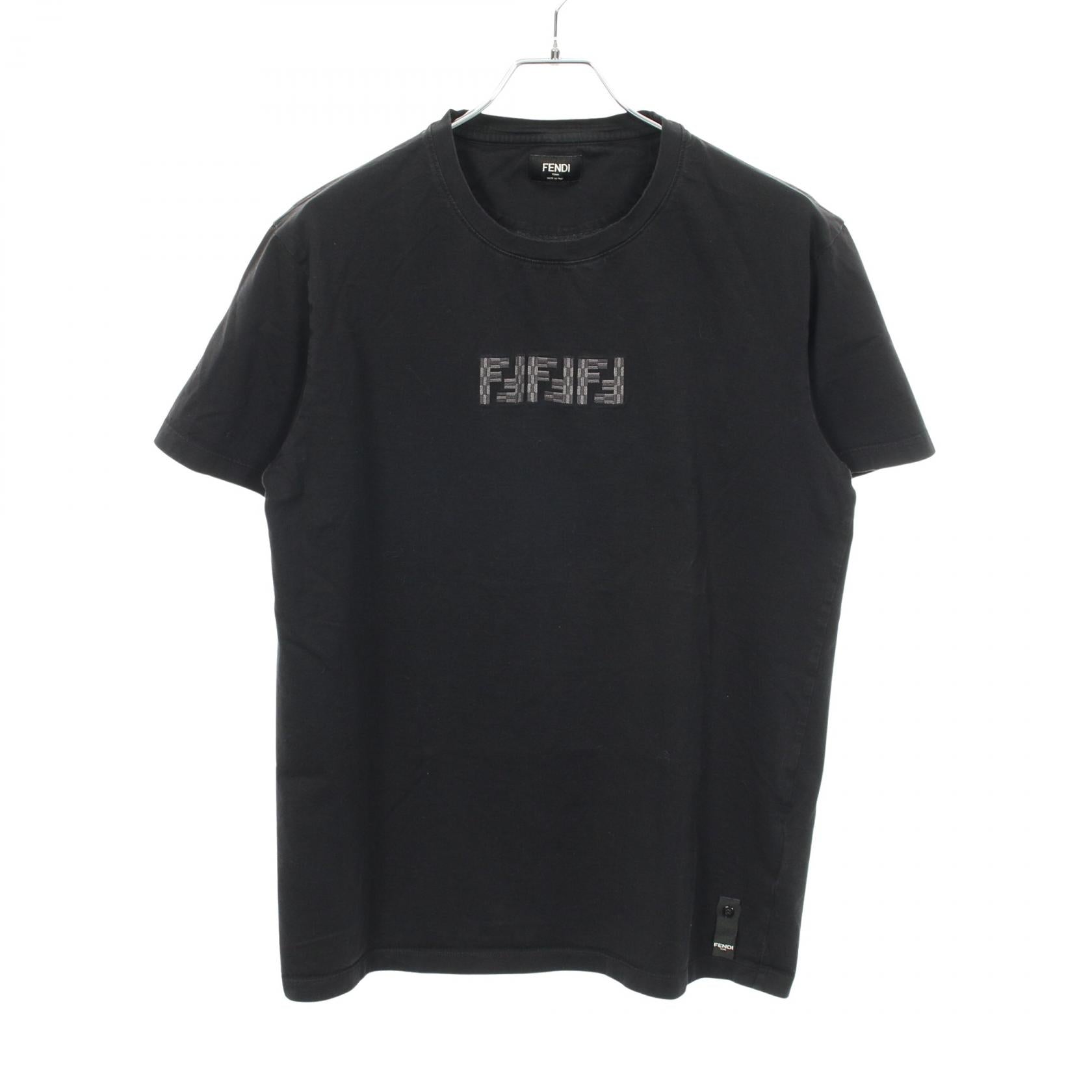 フェンディ FFラビリンスエンブロイダリー コットン半袖Tシャツ