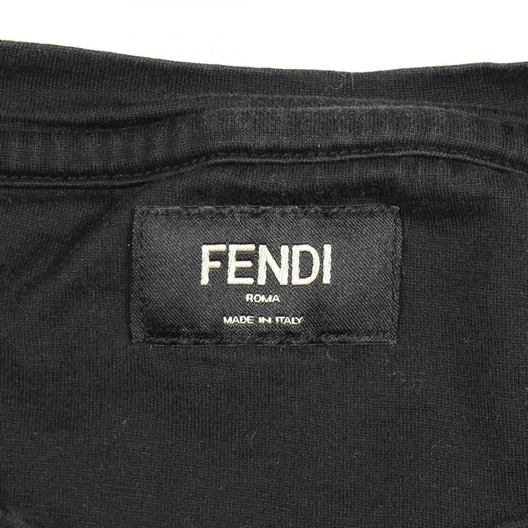 フェンディ FFラビリンスエンブロイダリー コットン半袖Tシャツ