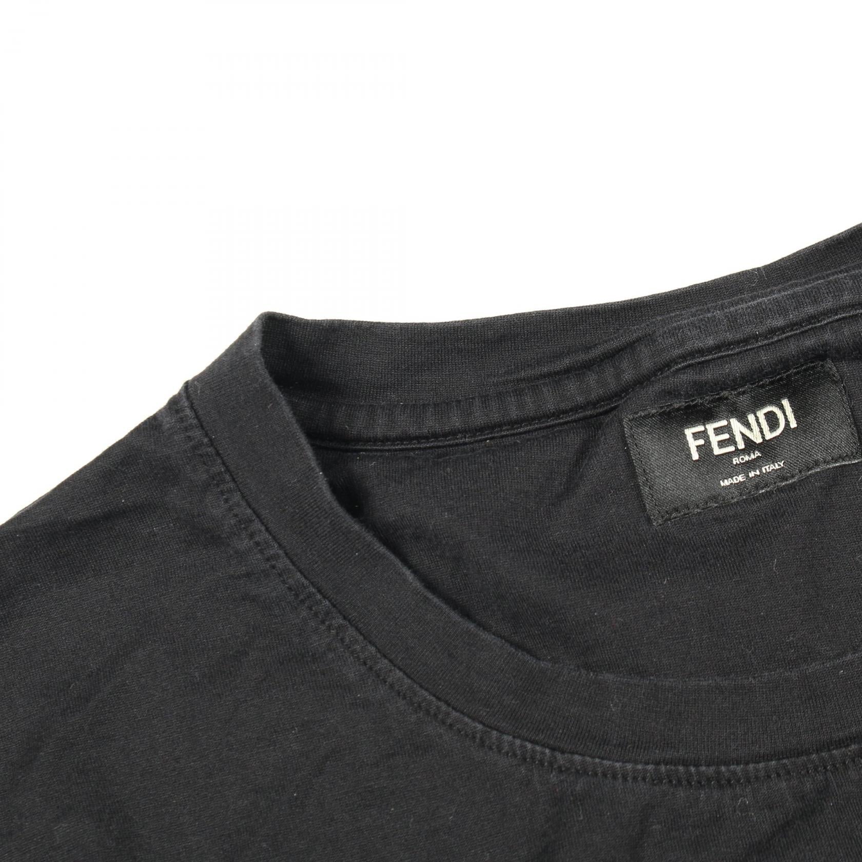フェンディ FFラビリンスエンブロイダリー コットン半袖Tシャツ