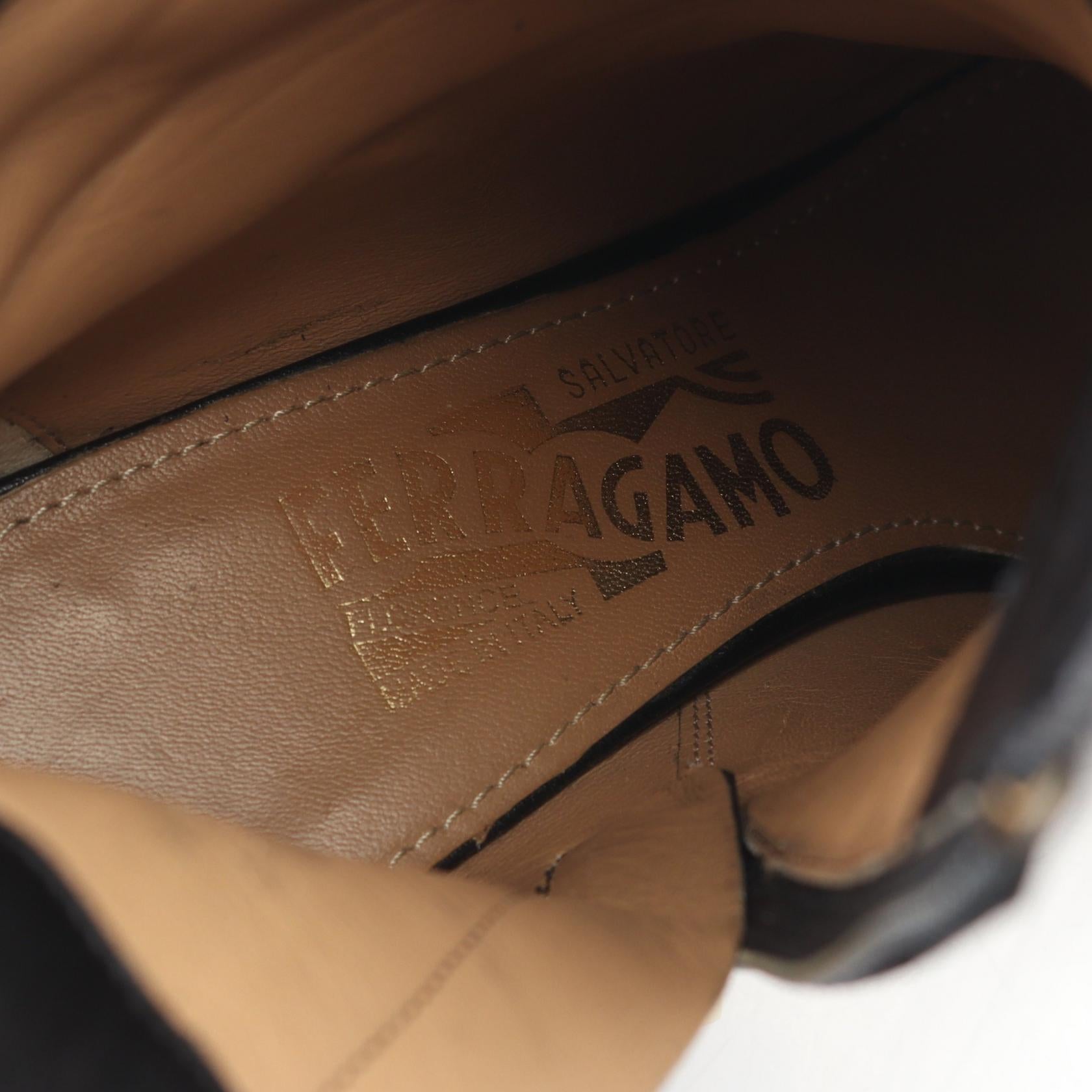 サルヴァトーレ フェラガモ レザー ブーツ
