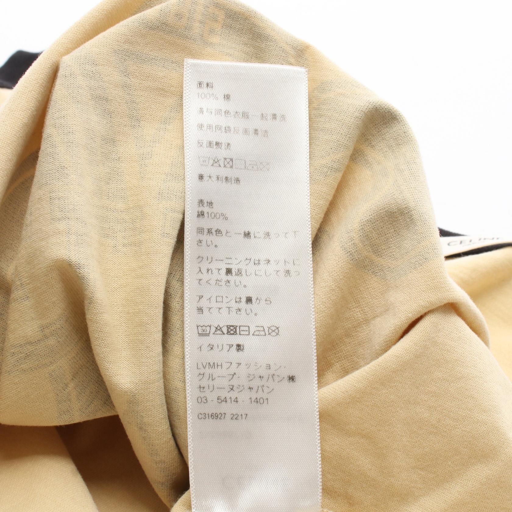 セリーヌ トリオンフロゴ コットン半袖Tシャツ
