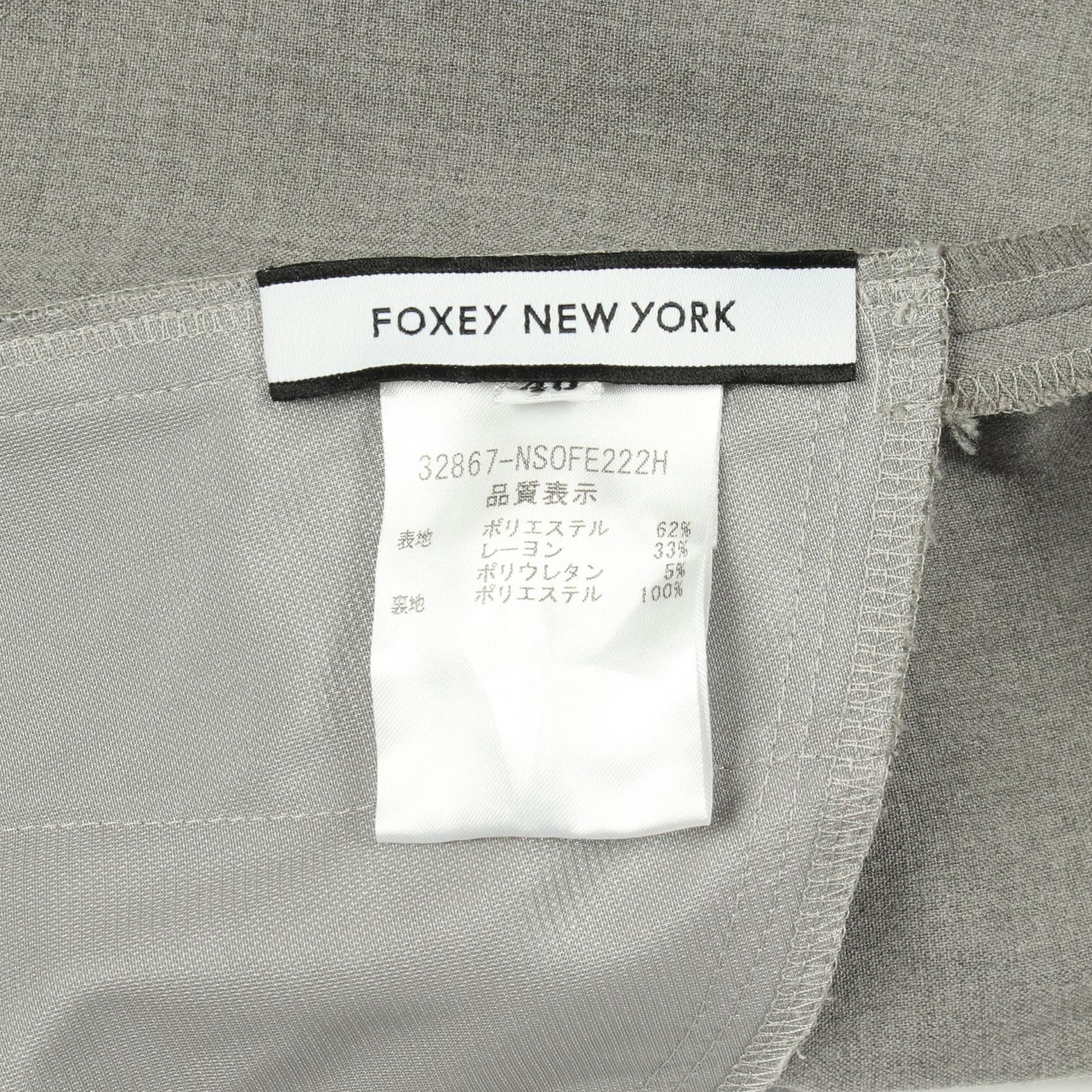 フォクシーニューヨーク タキシードラップ ワンピース