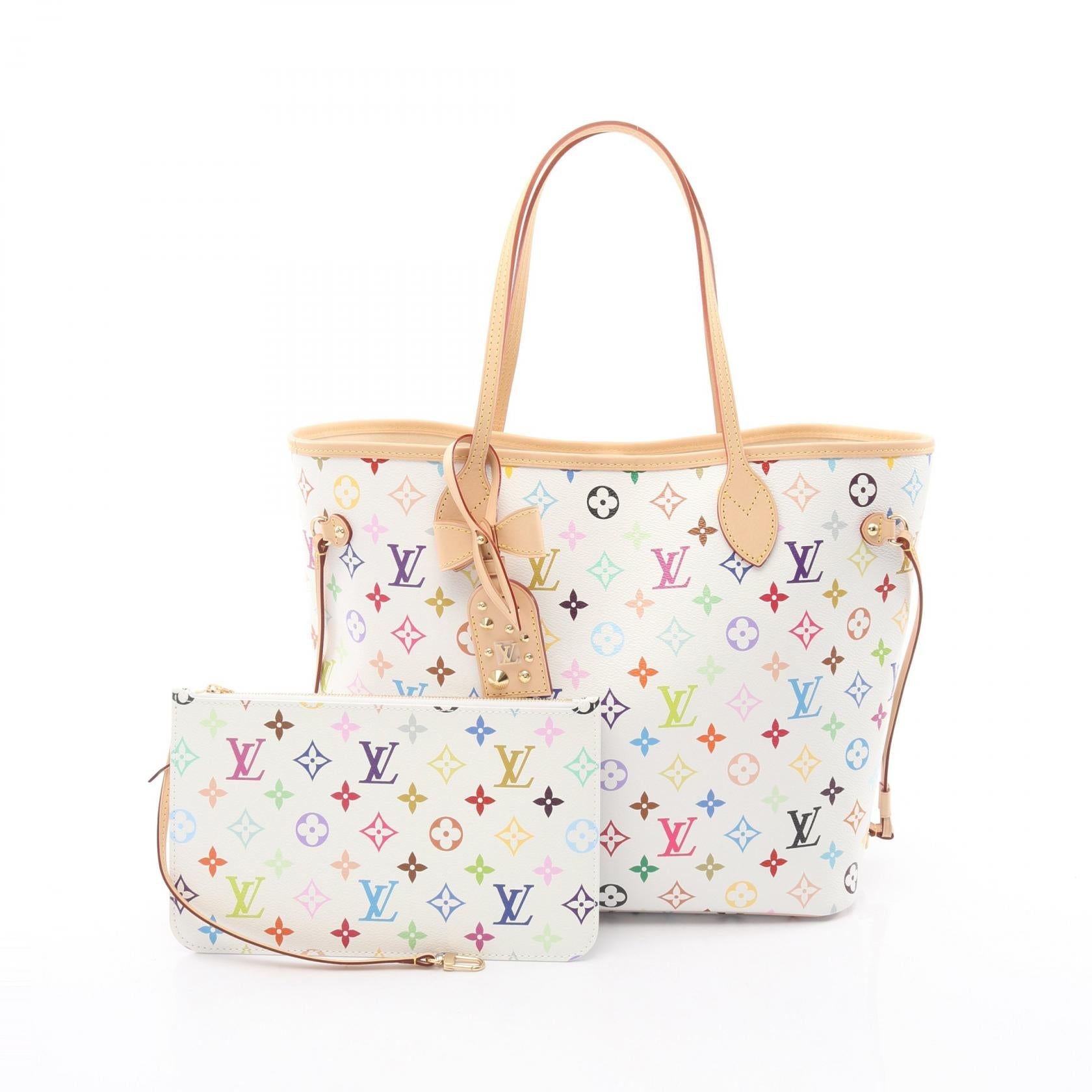 ルイヴィトン LV × TM モノグラムマルチカラー PVCコーティングキャンバス トートバッグ