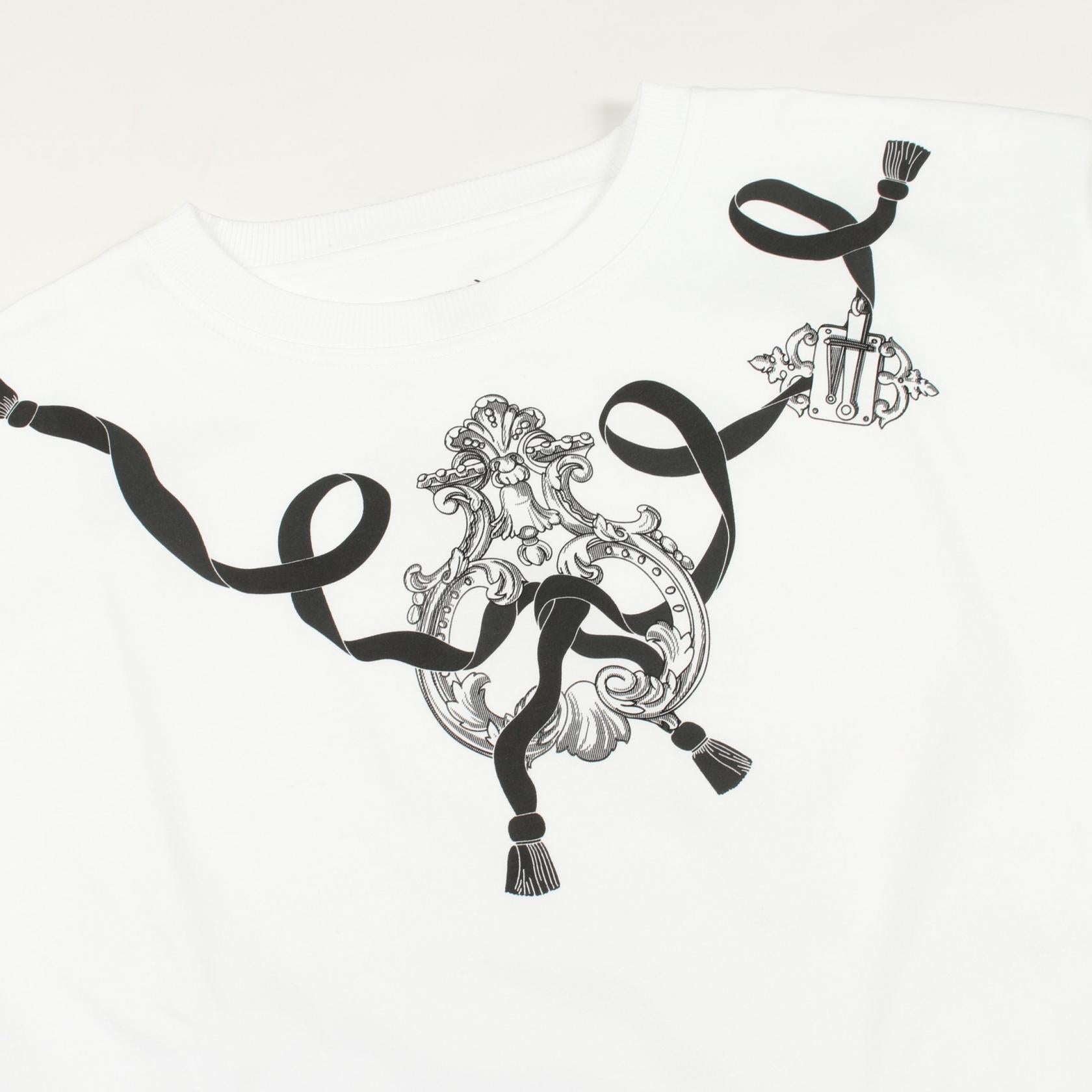 エルメス カルトゥッシュフェロヌリー コットン半袖Tシャツ