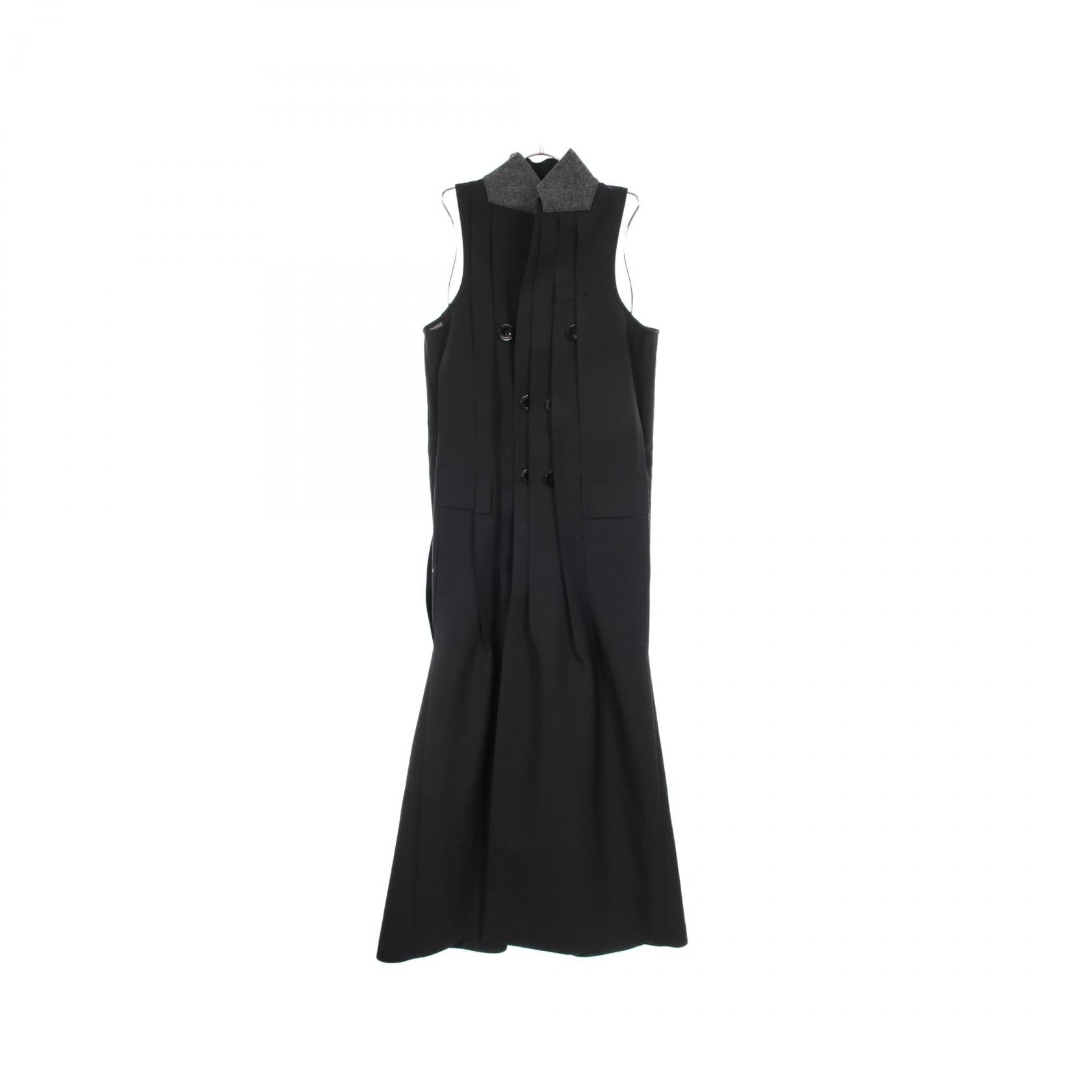 サカイ Suiting Coat Dress ウールポリエステルワンピース