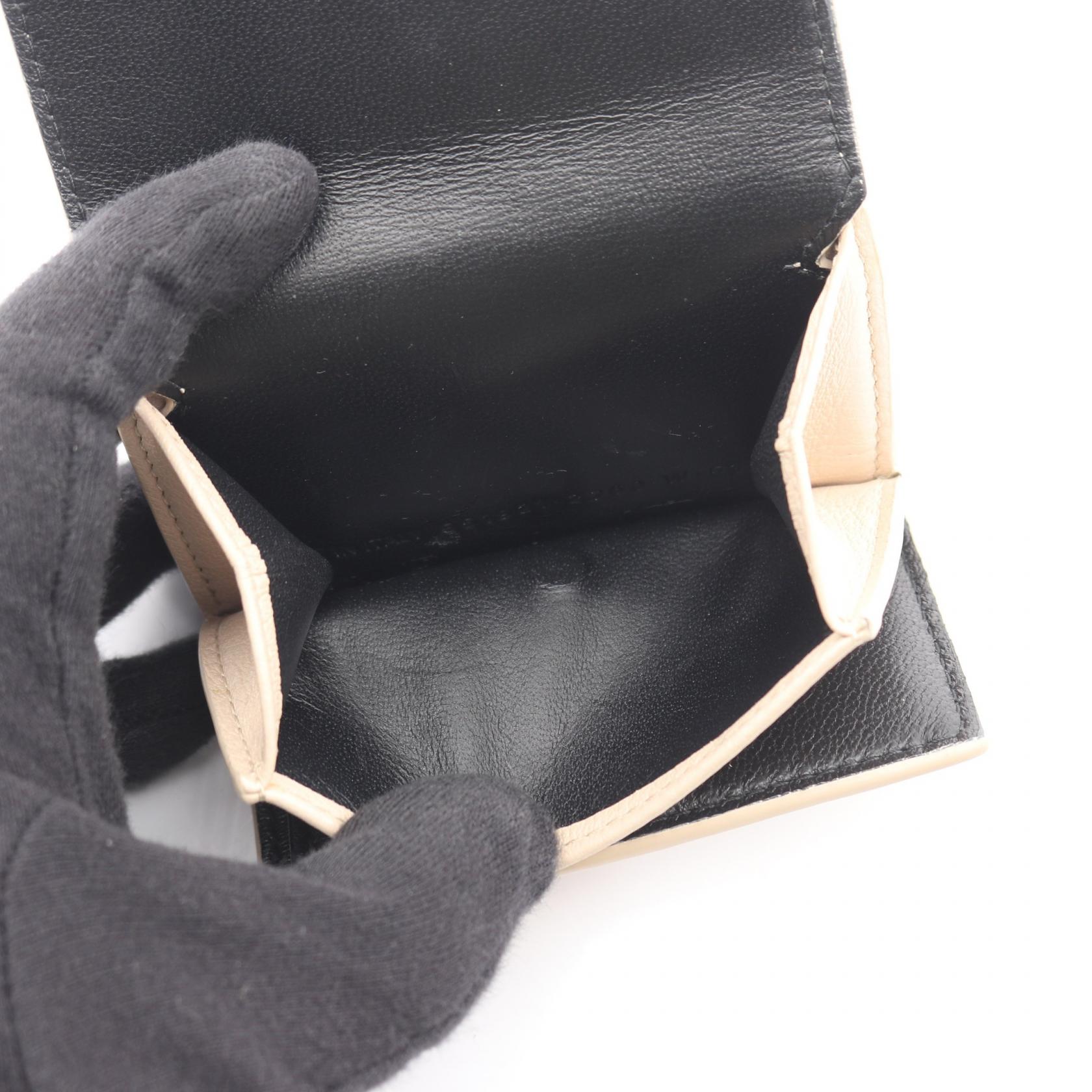 バレンシアガ EVERYDAY MINI WALLET レザー三つ折り財布