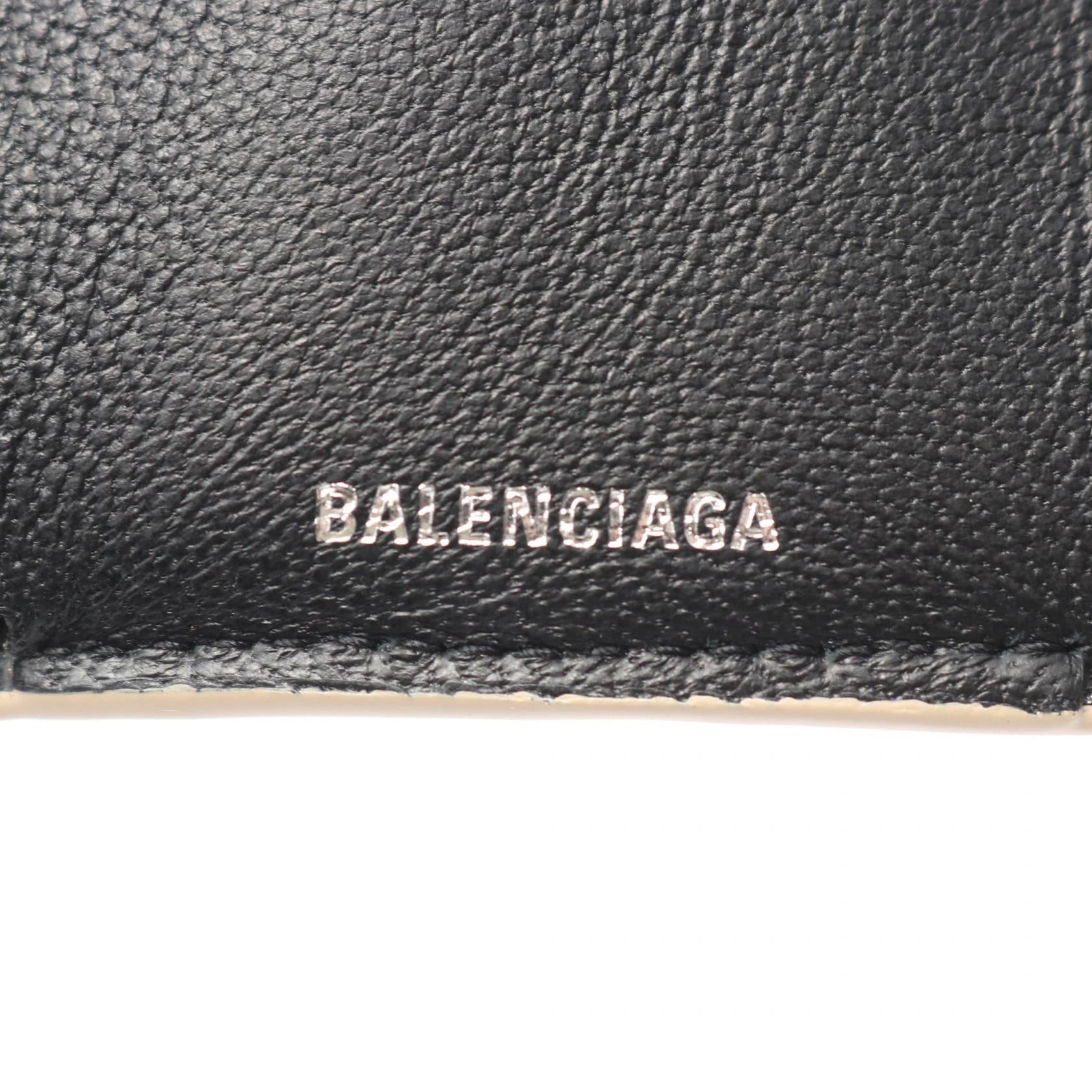 バレンシアガ EVERYDAY MINI WALLET レザー三つ折り財布