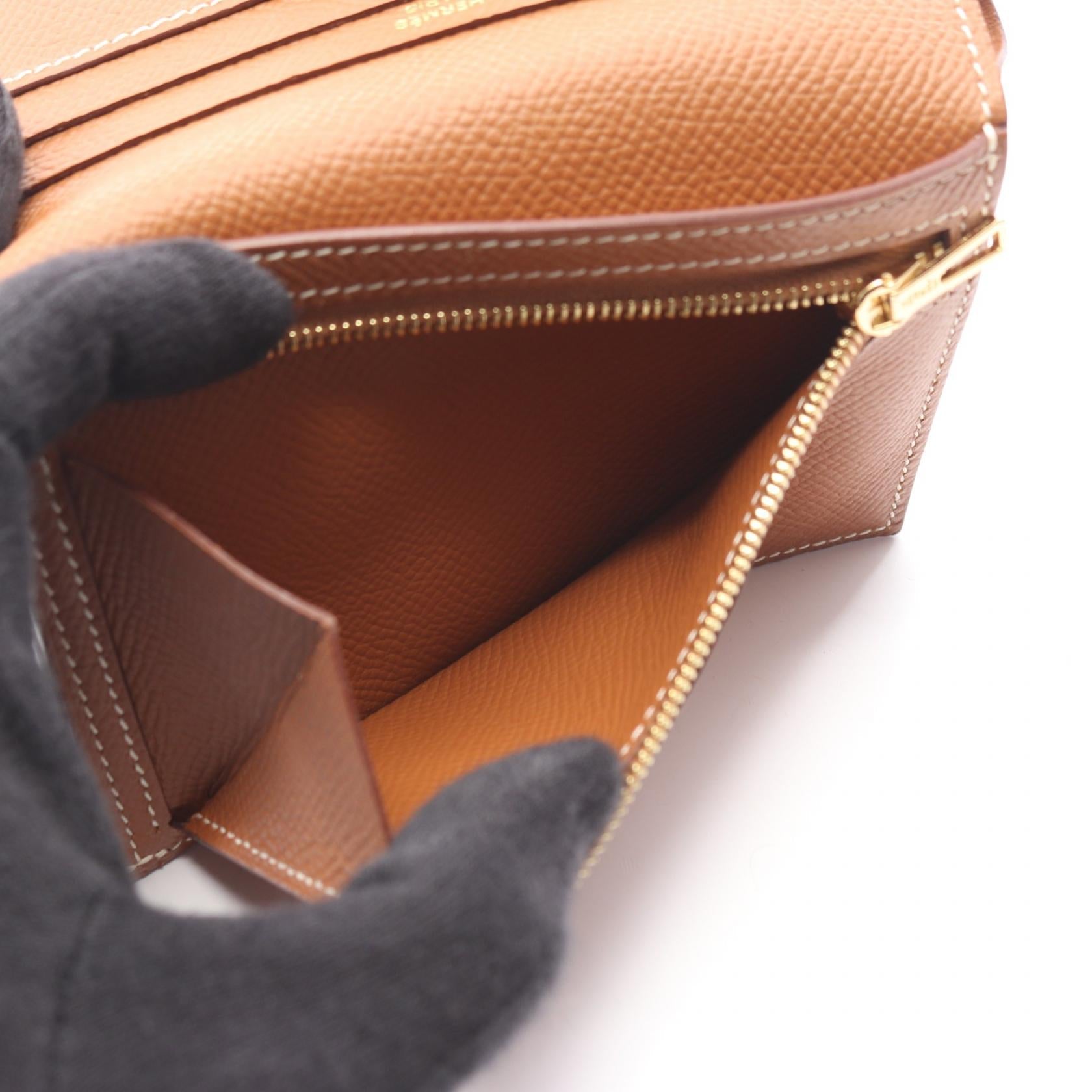 エルメス ベアンコンパクト ヴォーエプソン 二つ折り財布