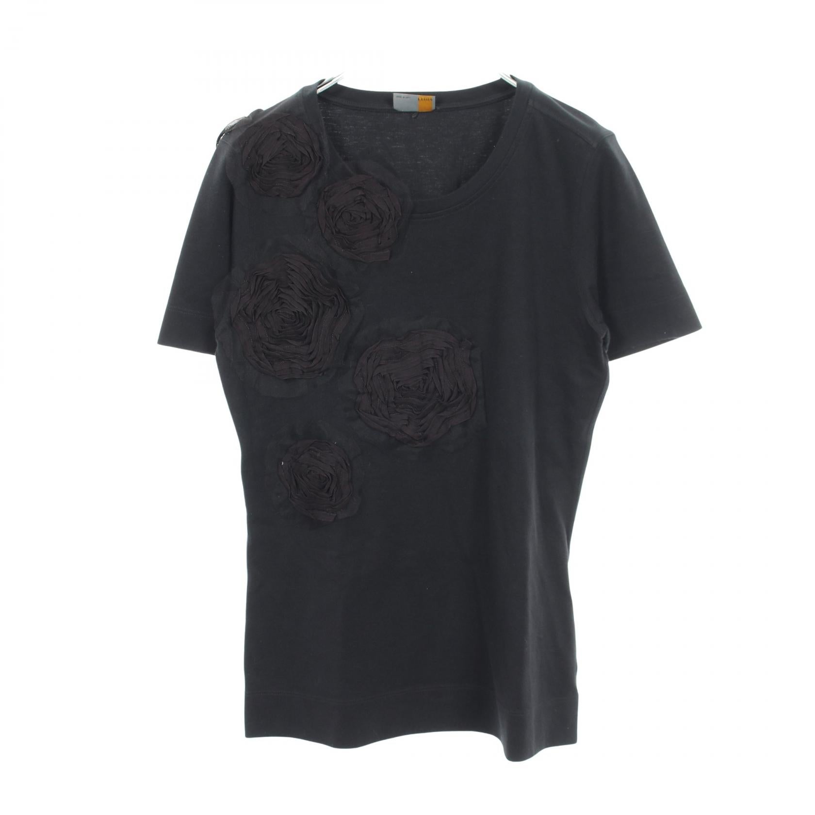 フェンディ フラワー レース コットン 半袖Tシャツ