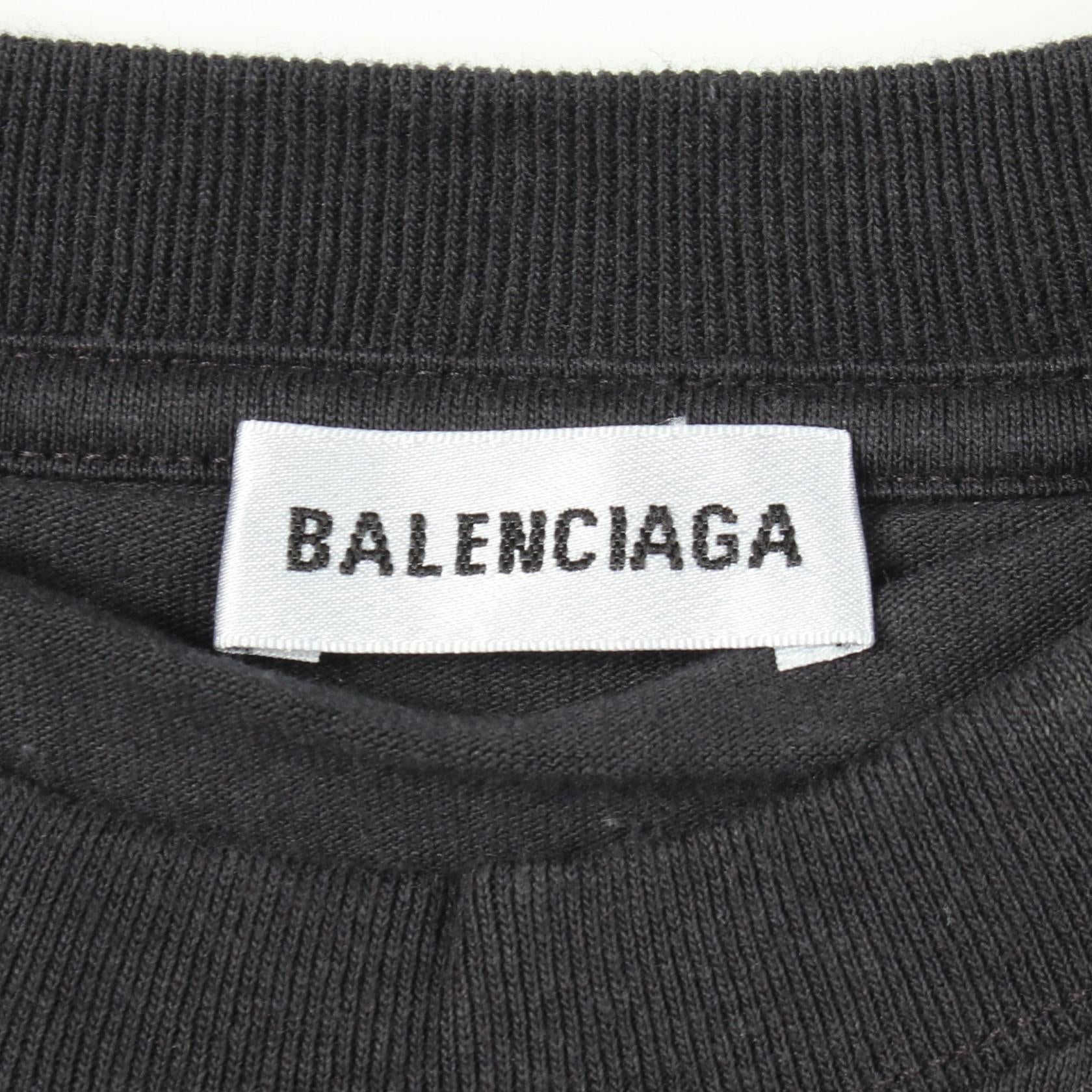 バレンシアガ コットン半袖Tシャツ