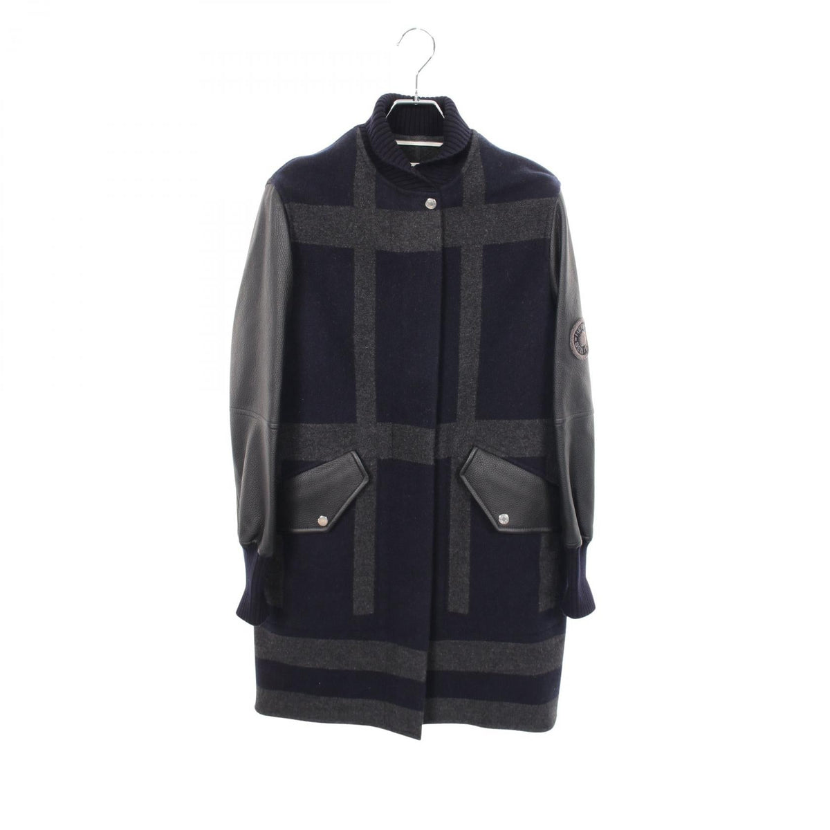 エルメス バーシティ カシミヤ レザー ジャケット