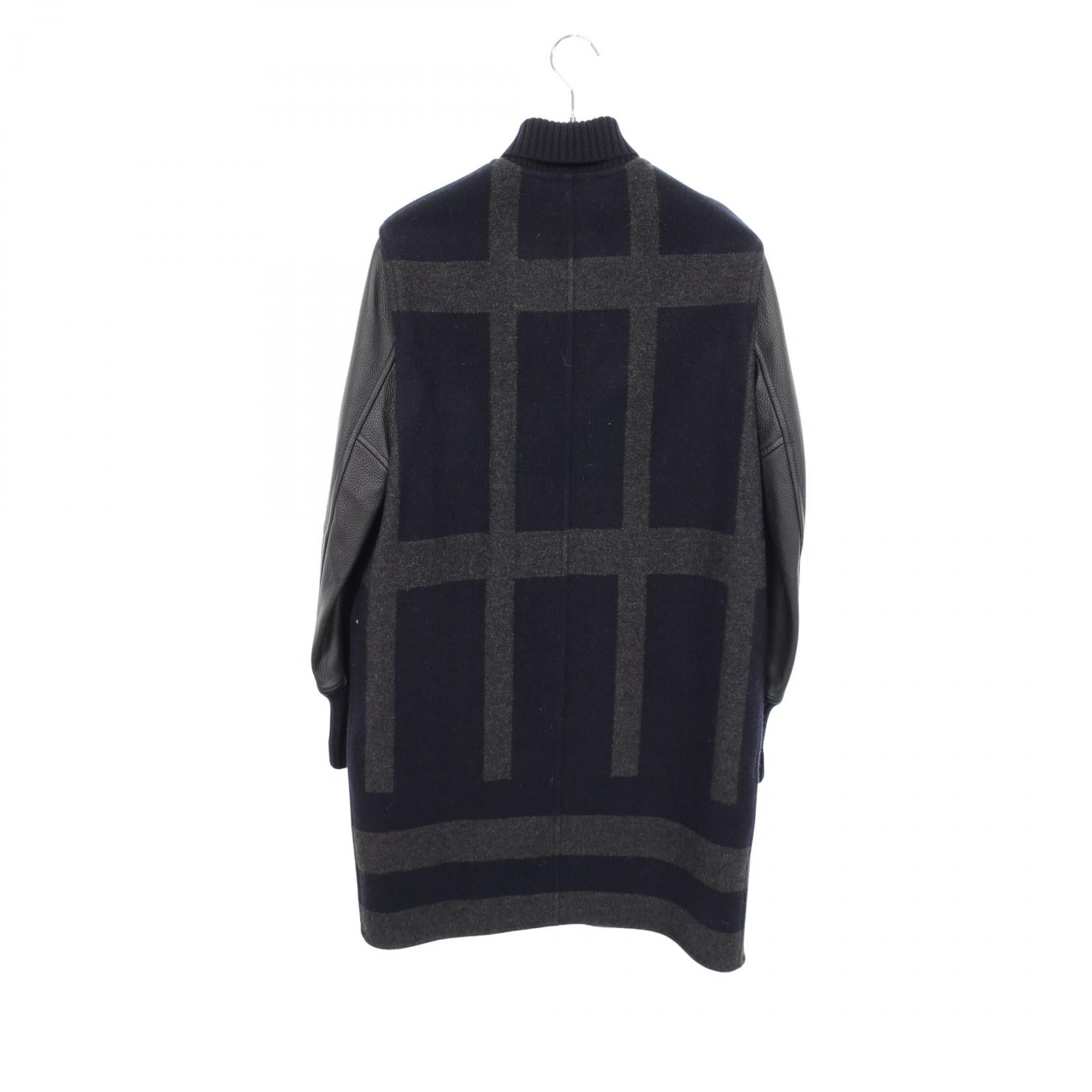 エルメス バーシティ カシミヤ レザー ジャケット