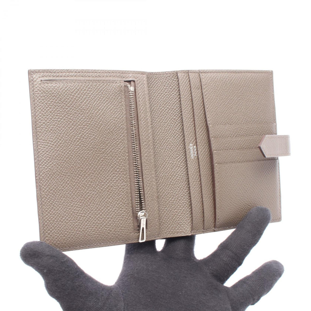 エルメス ベアンコンパクト ヴォーエプソン 二つ折り財布