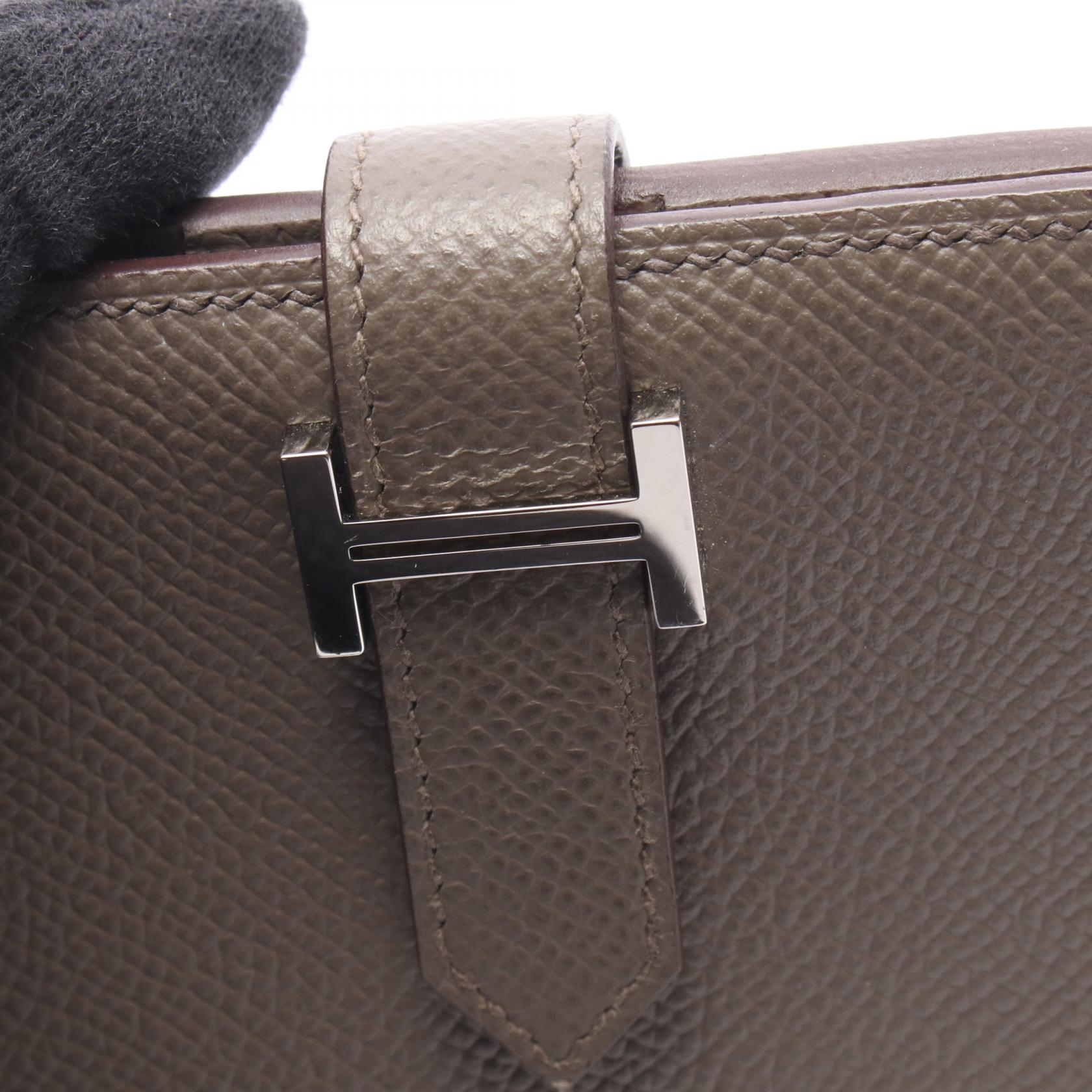 エルメス ベアンコンパクト ヴォーエプソン 二つ折り財布