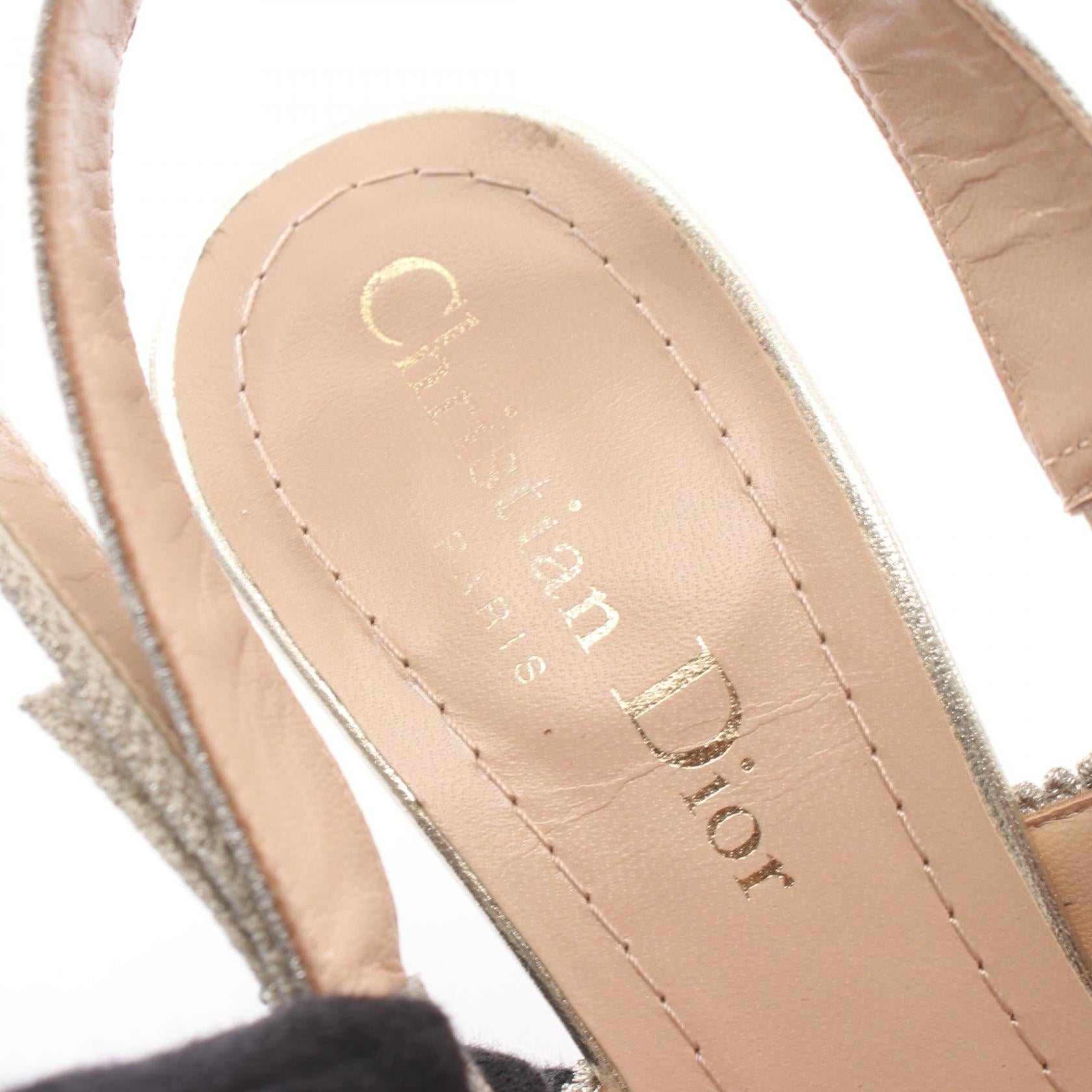 クリスチャンディオール J'Adior ファブリックパンプス