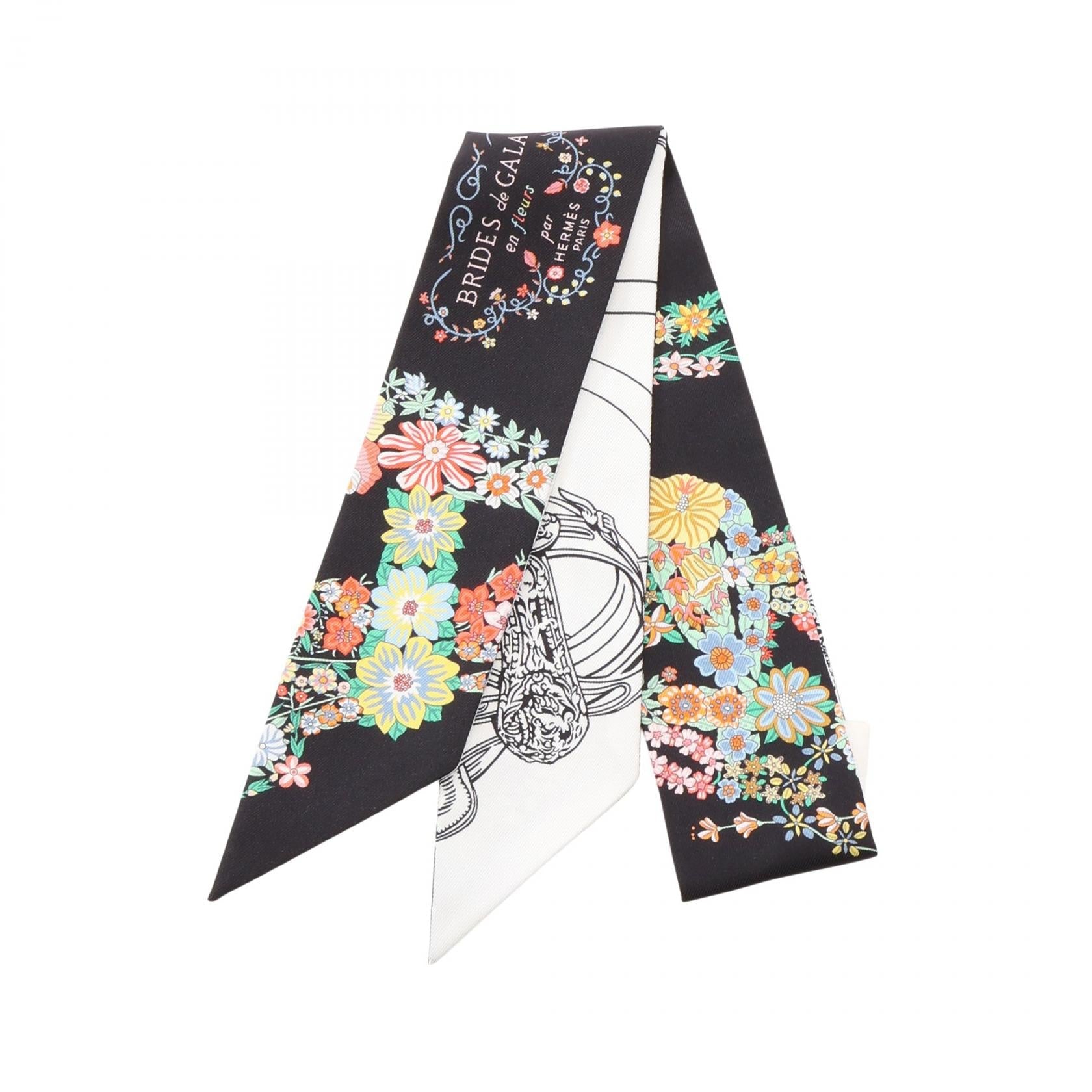 エルメス Brides de Gala en Fleurs シルクスカーフ