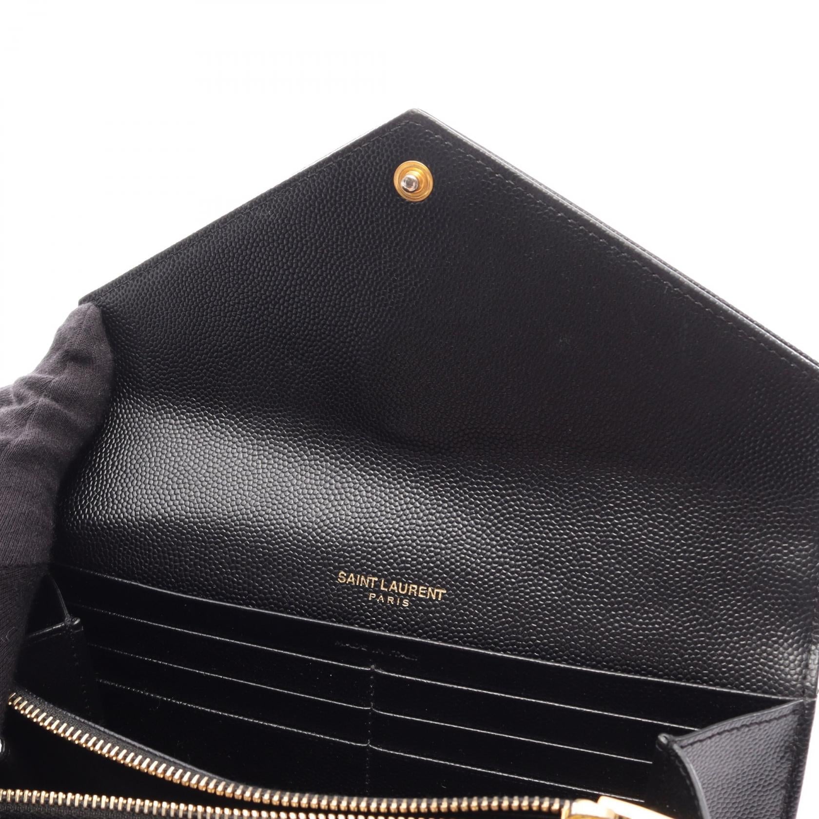 イヴサンローラン モノグラム レザー長財布