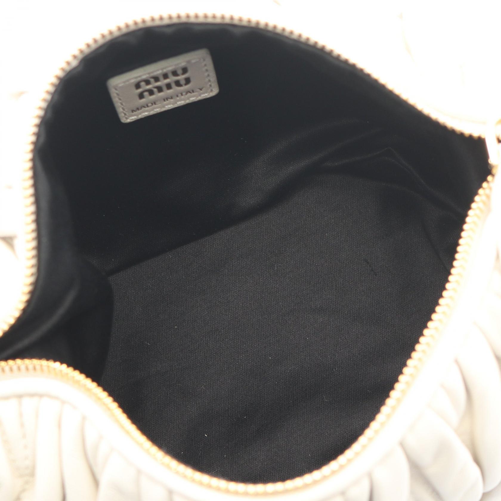 ミュウミュウ MATELASSE MIU レザー2WAYハンドバッグ