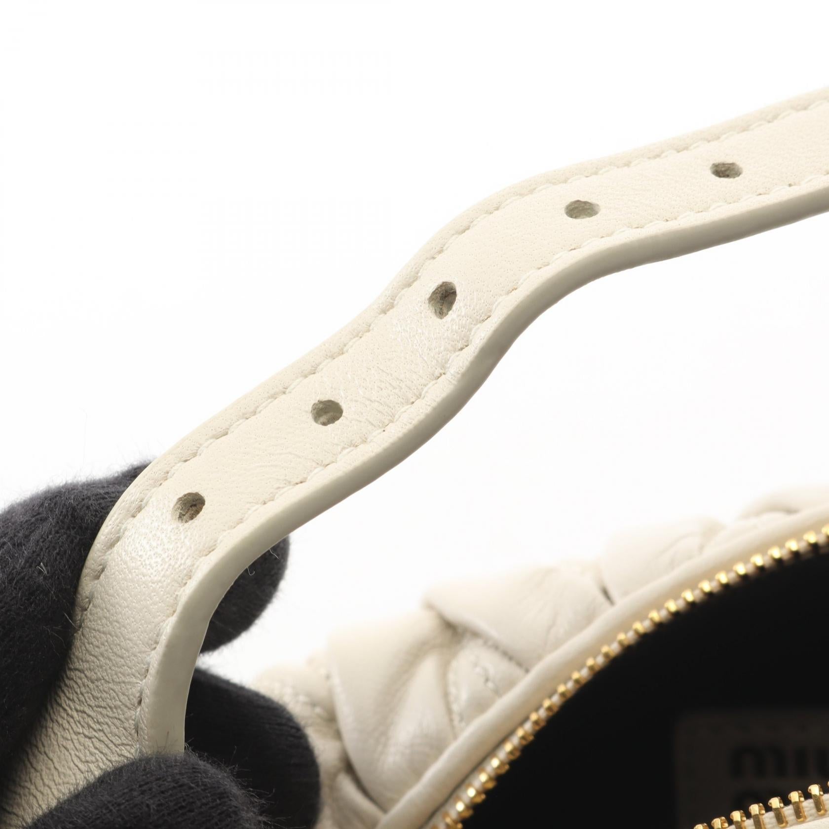 ミュウミュウ MATELASSE MIU レザー2WAYハンドバッグ